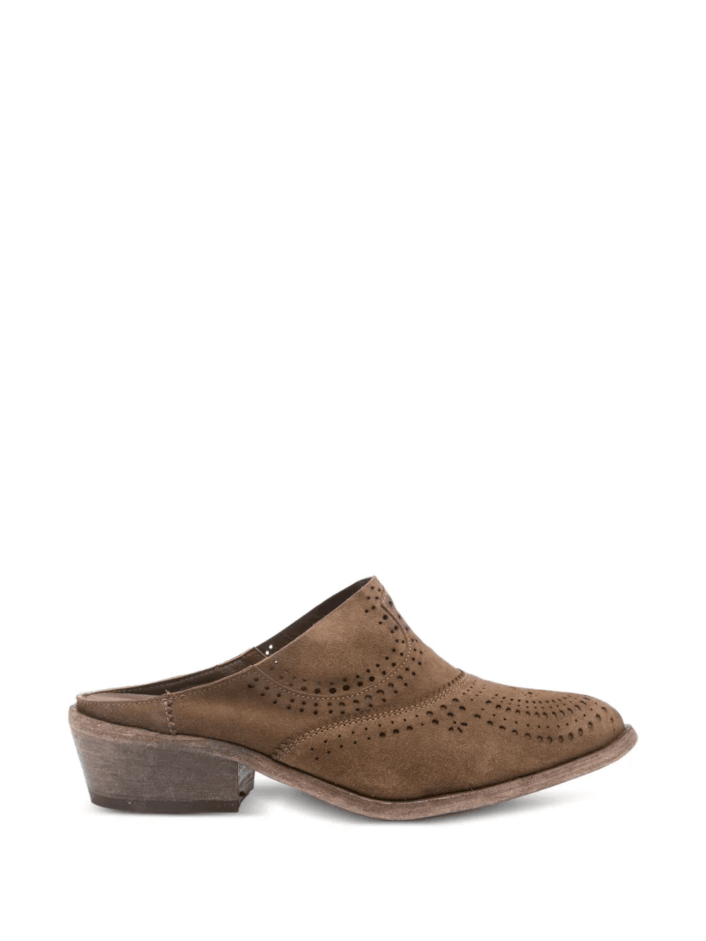 perforated leather mules - Image 1
