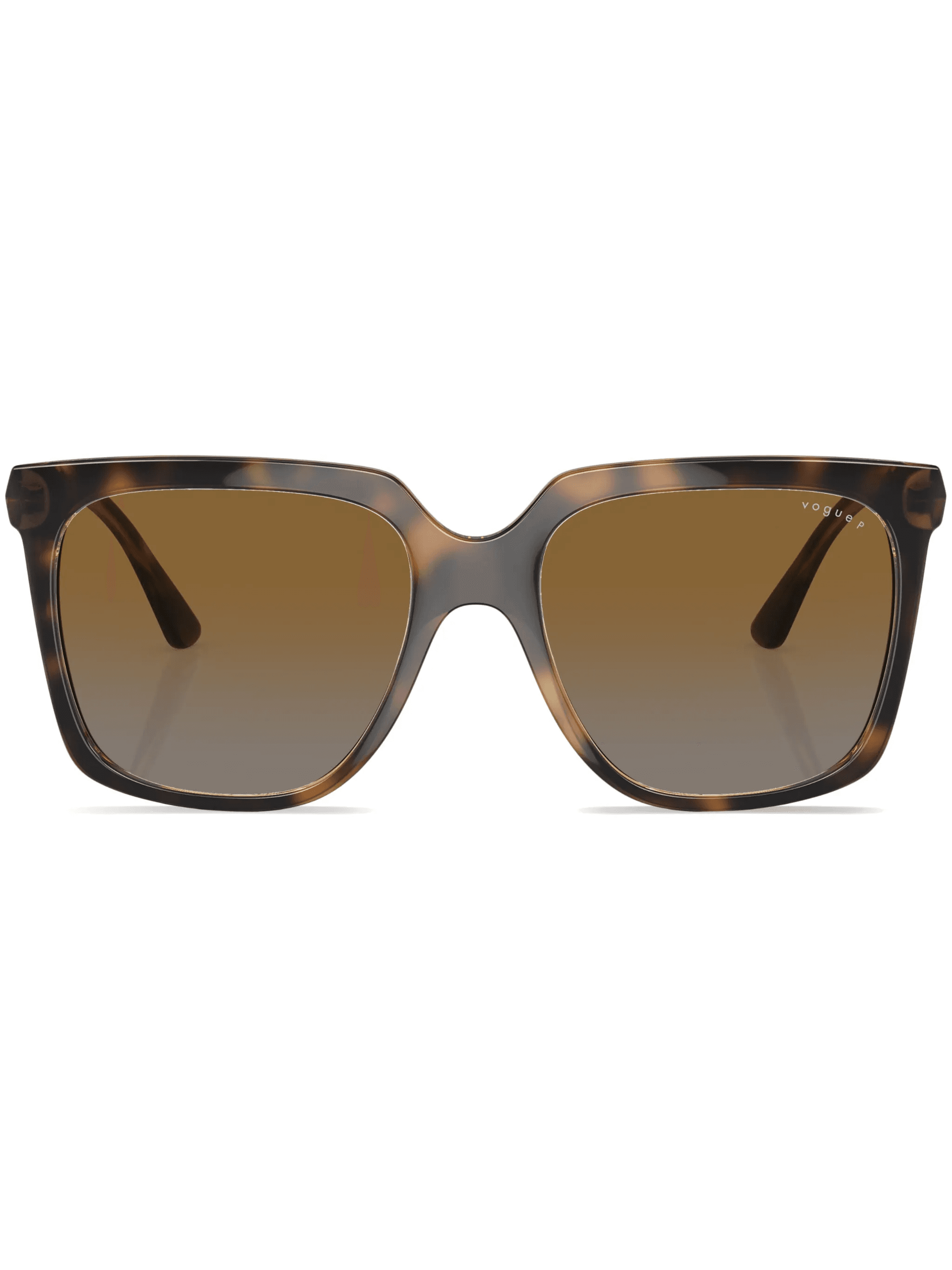 tortoiseshell-effect square-frame sunglasses - Image 1