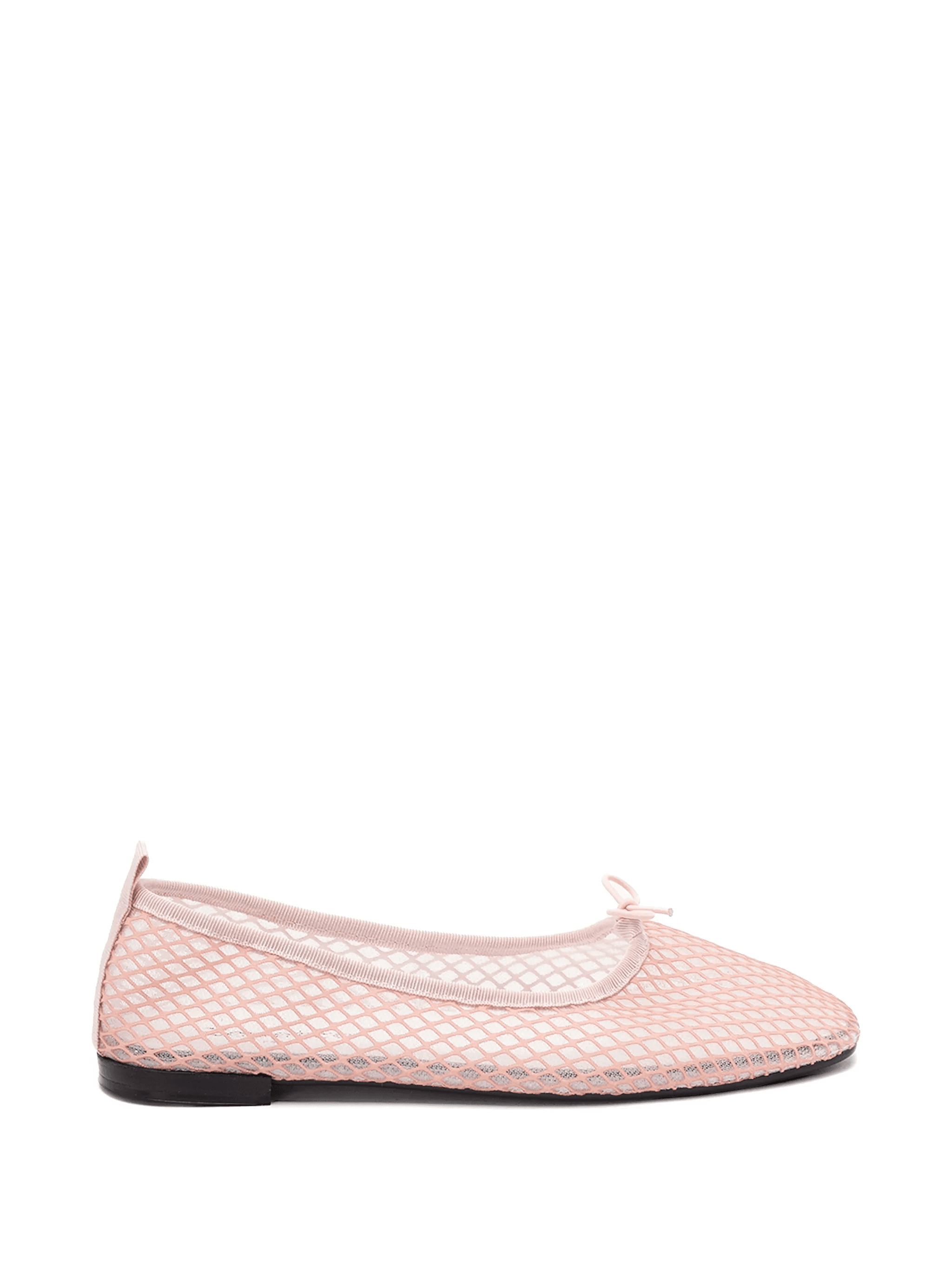 mesh bow-detail ballet flats - Image 1