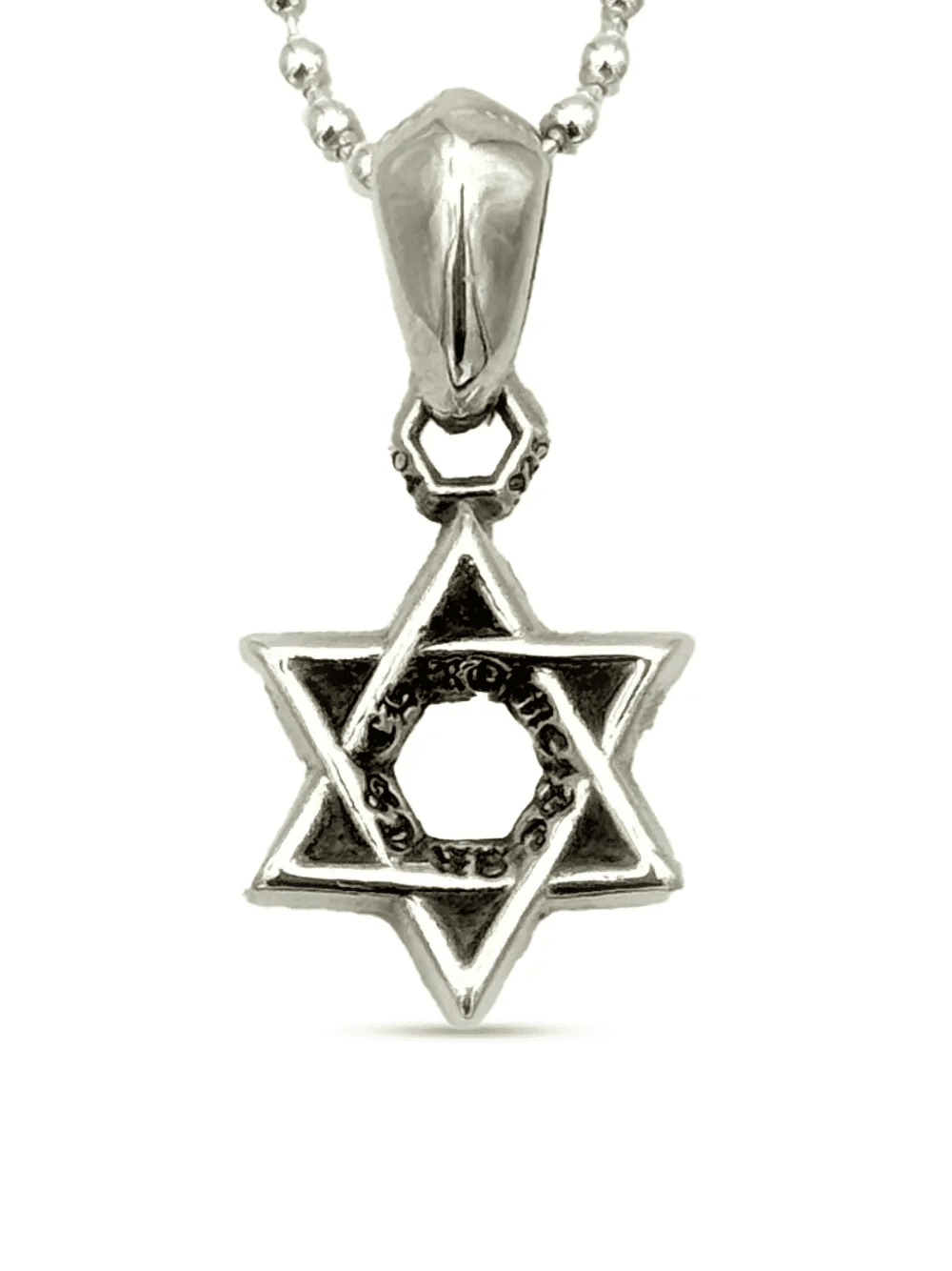 Star of David ball-chain necklace - Image 1