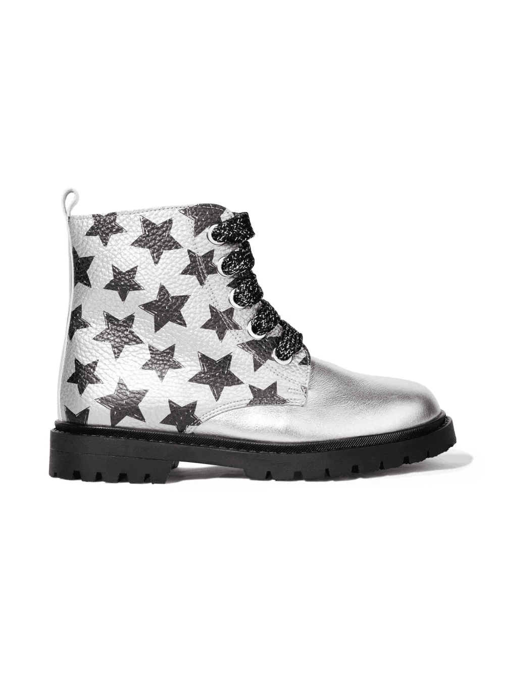 star print lace-up boots - Image 1