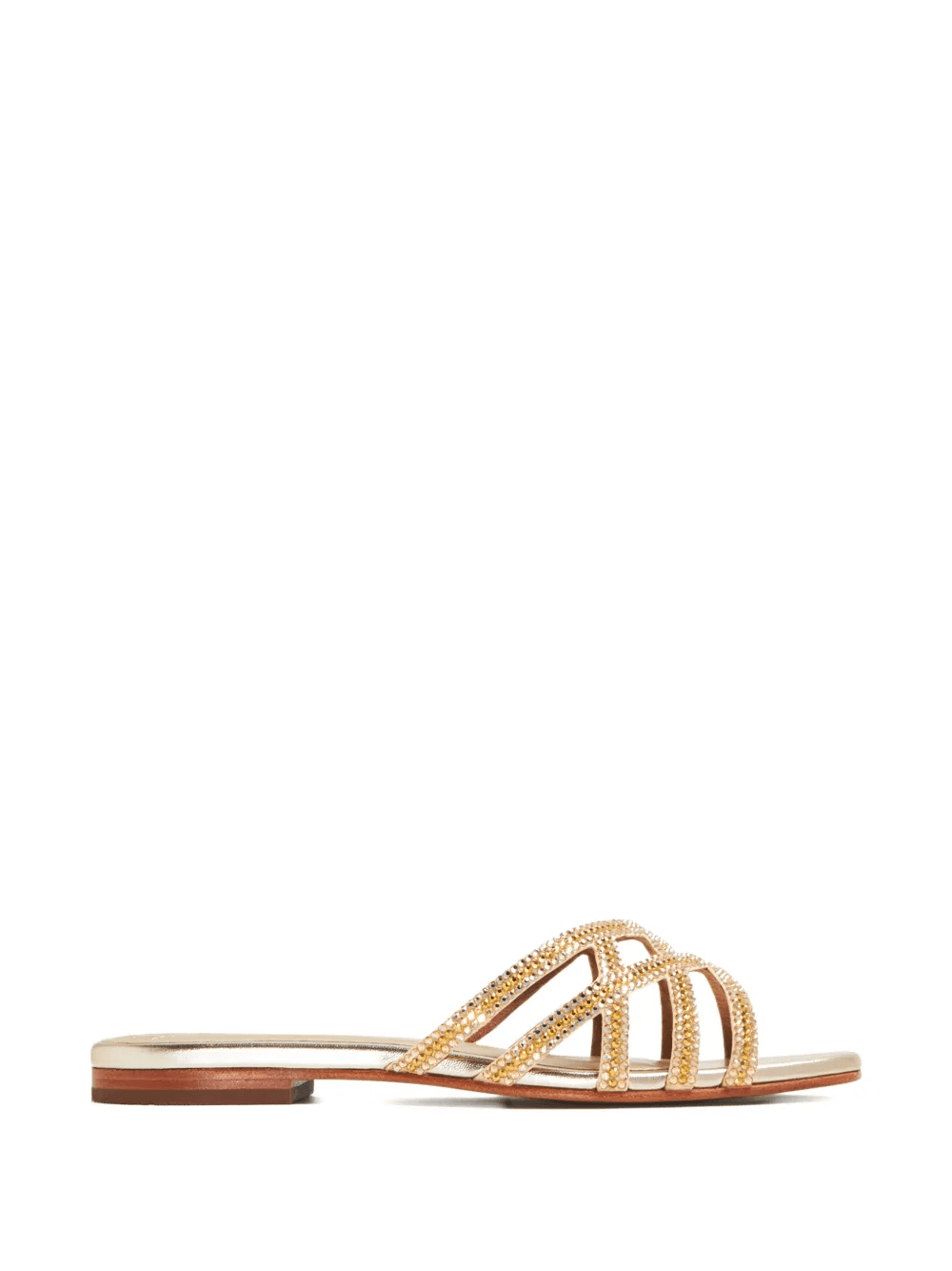 Zuri embellished cross-strap sandals - Image 1