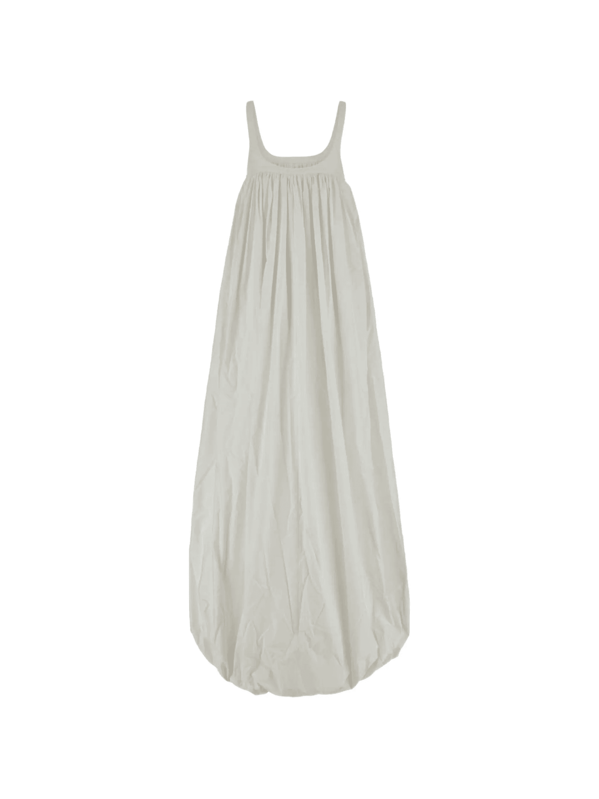 gathered balloon-hem dress - Image 1