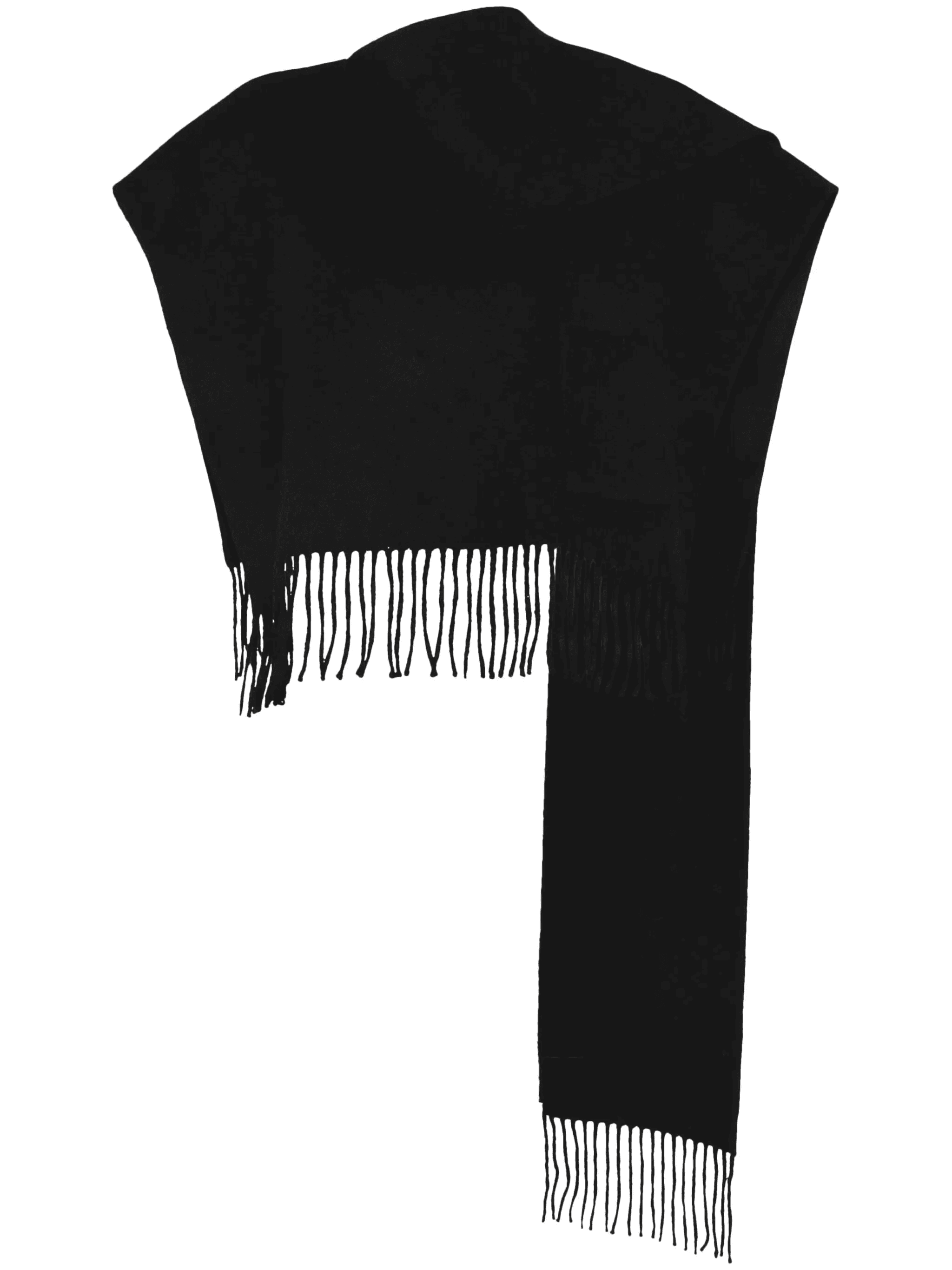 fringed muffler poncho - Image 1