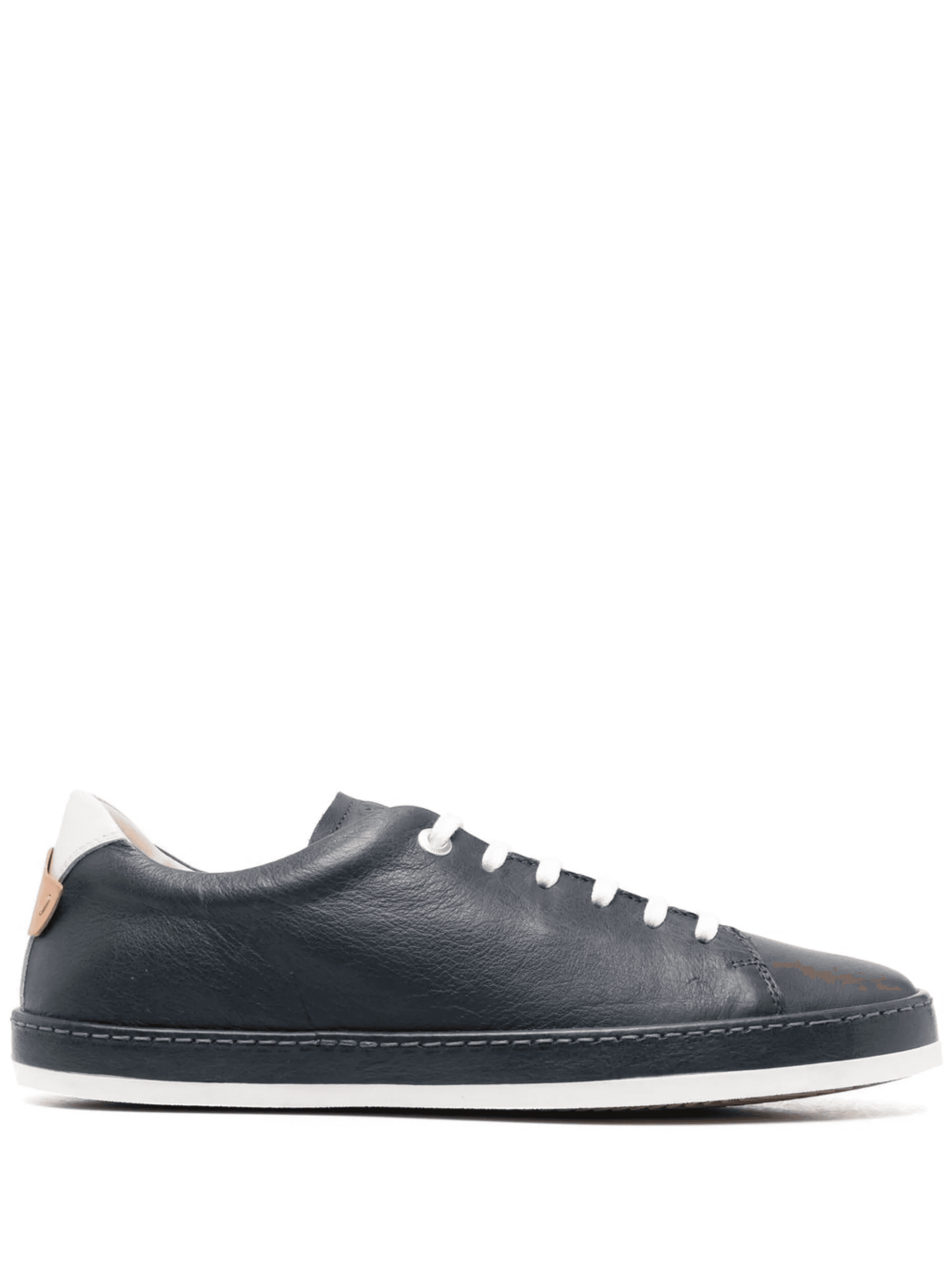 leather low-top sneakers - Image 1