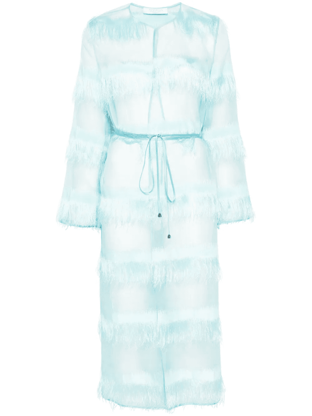 fringe-detailed coat - Image 1