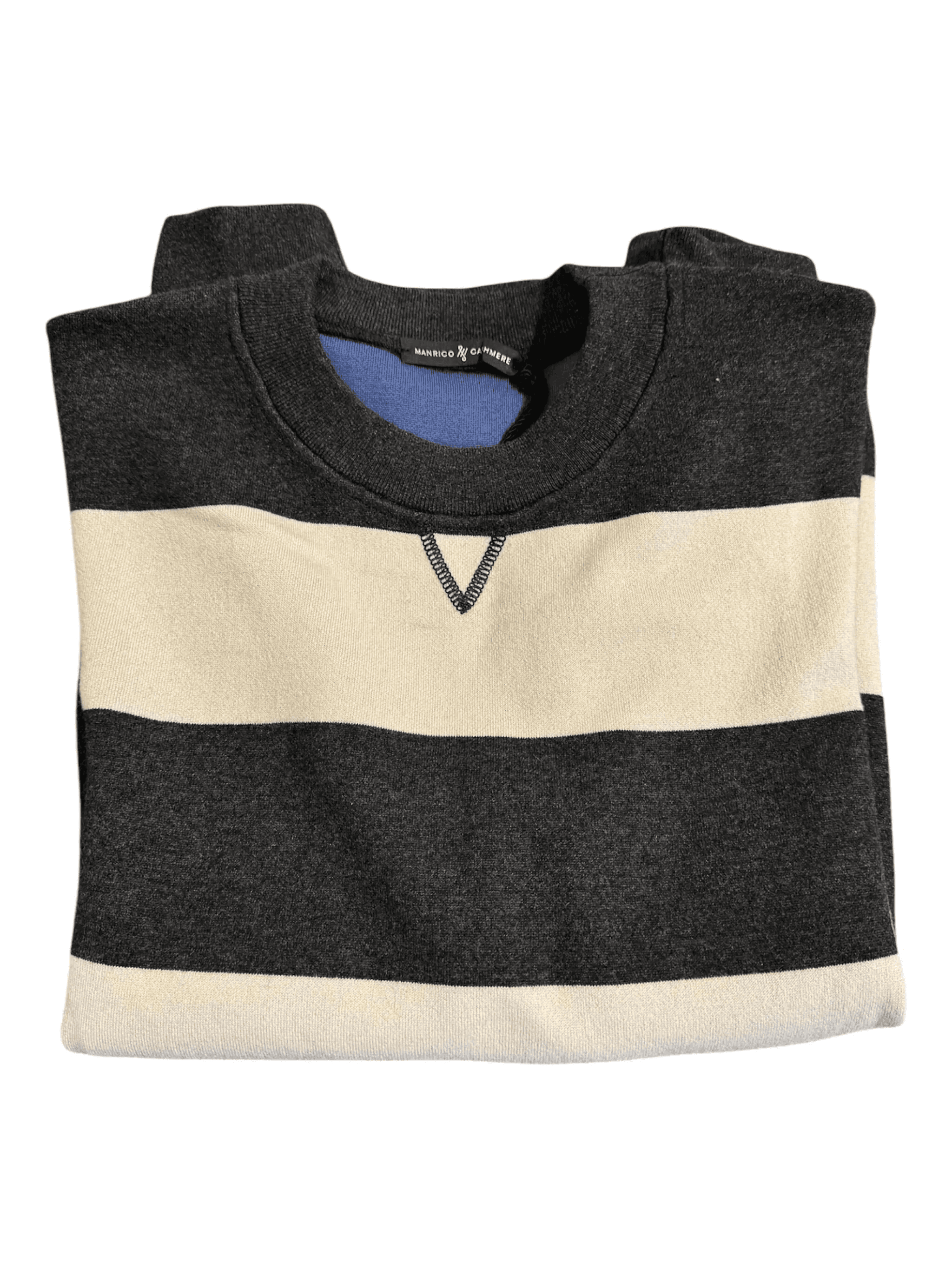 striped crew-neck sweater - Image 1
