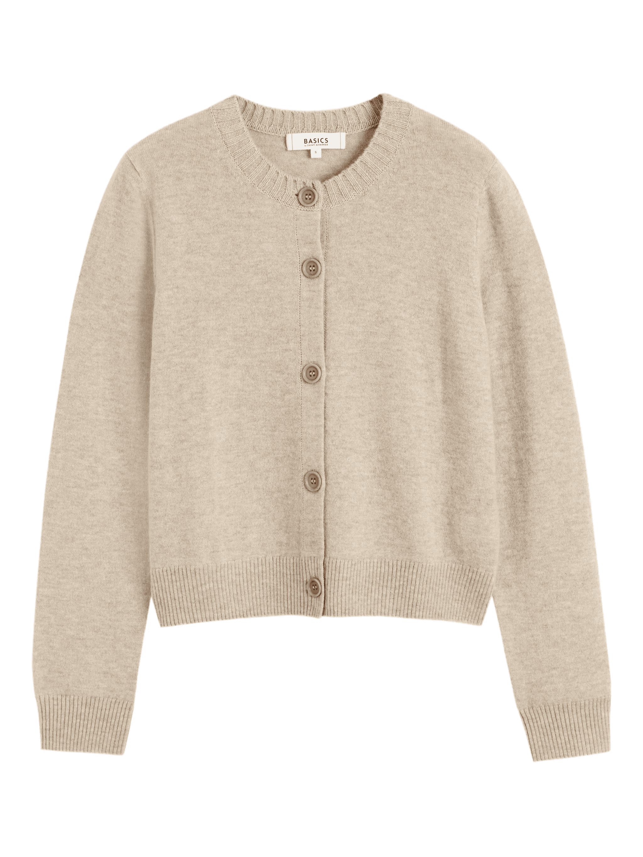 crew-neck cardigan - Image 1