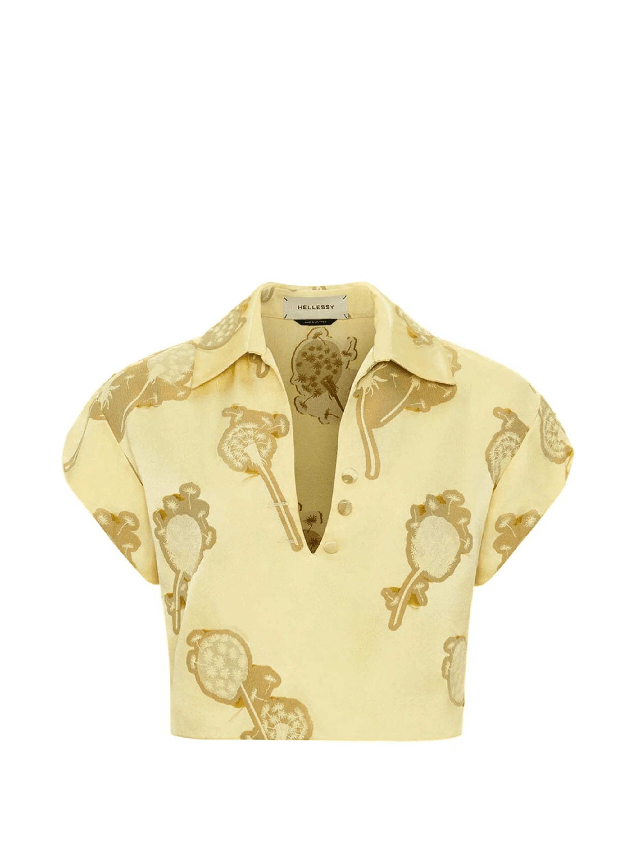 Warren polo v-neck printed top - Image 1