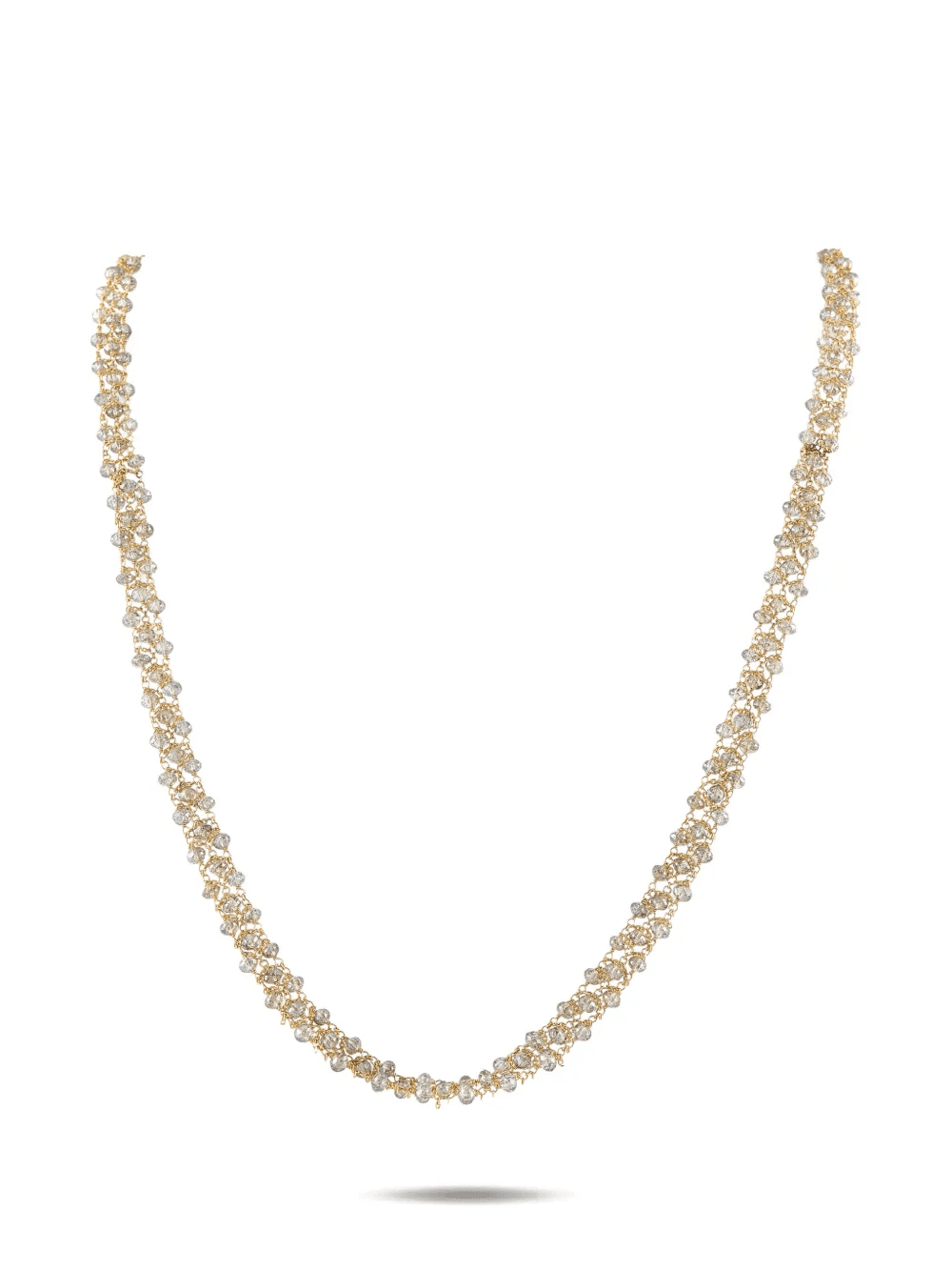 Briolette diamond-embellishment necklaces - Image 1