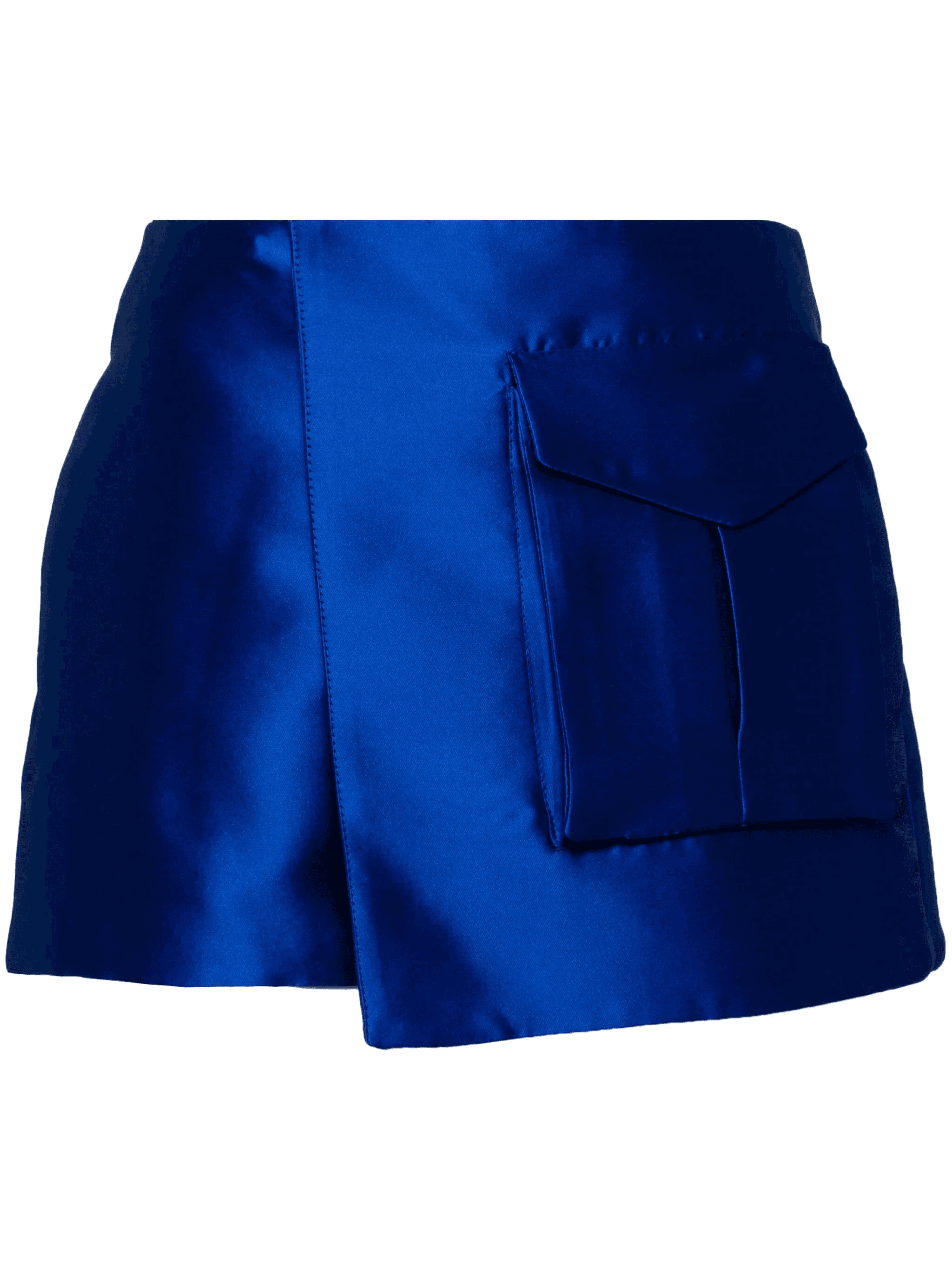 flap-pockets wrap shorts - Image 1