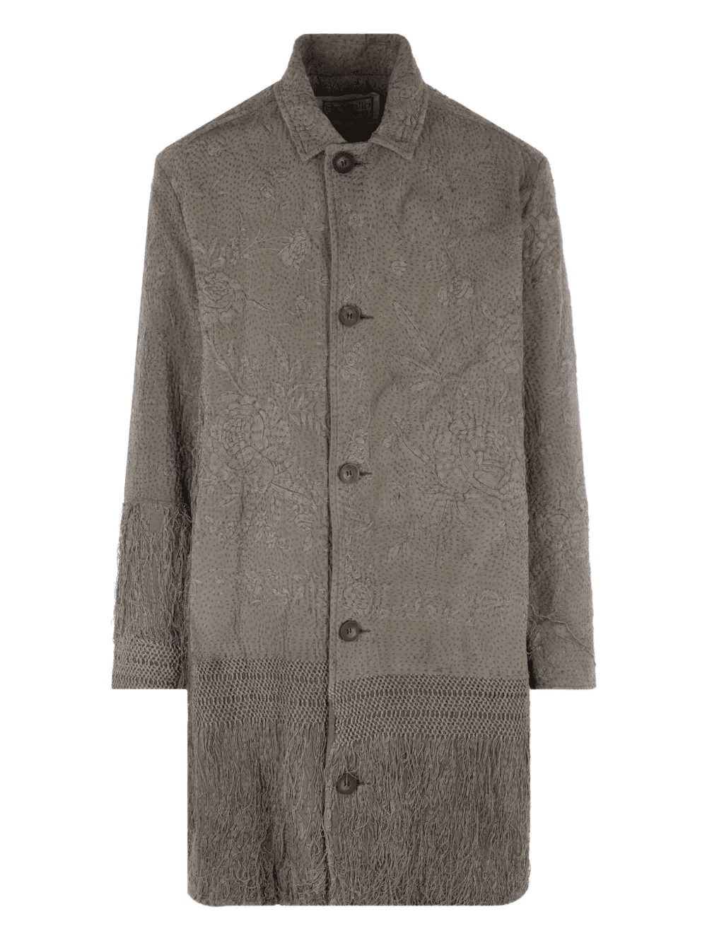 embroidered-fringe coat - Image 1