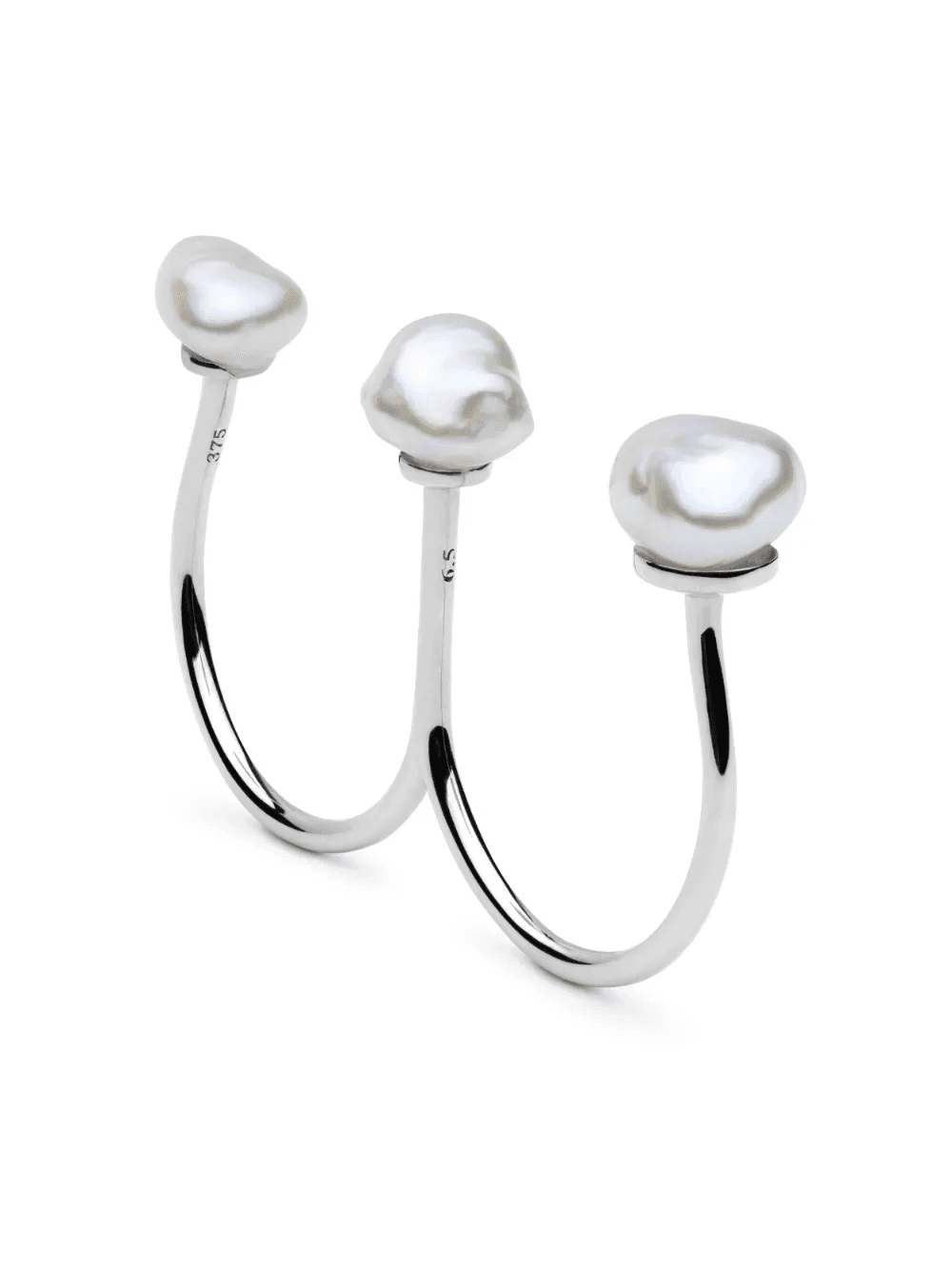 9kt white gold Sophia pearl ring - Image 1