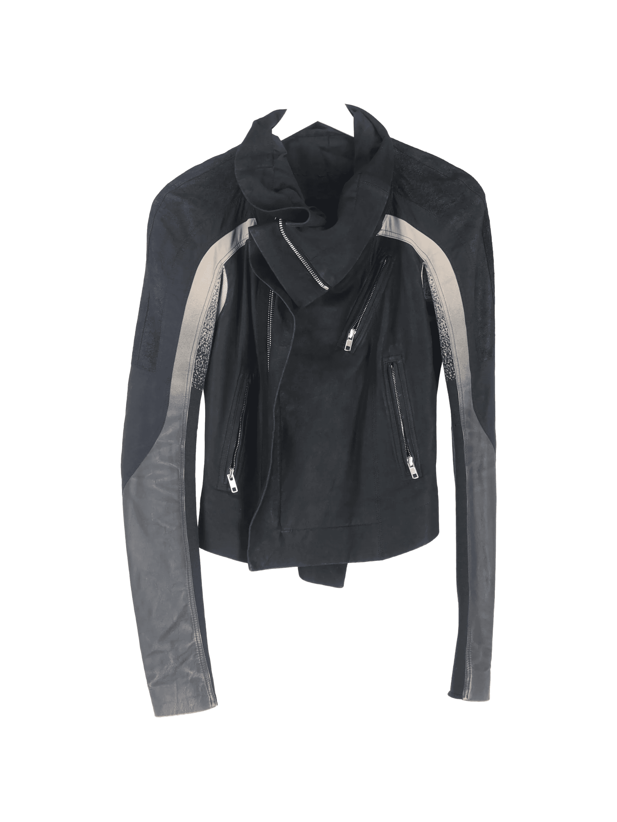 Eliel cropped leather biker jacket - Image 1