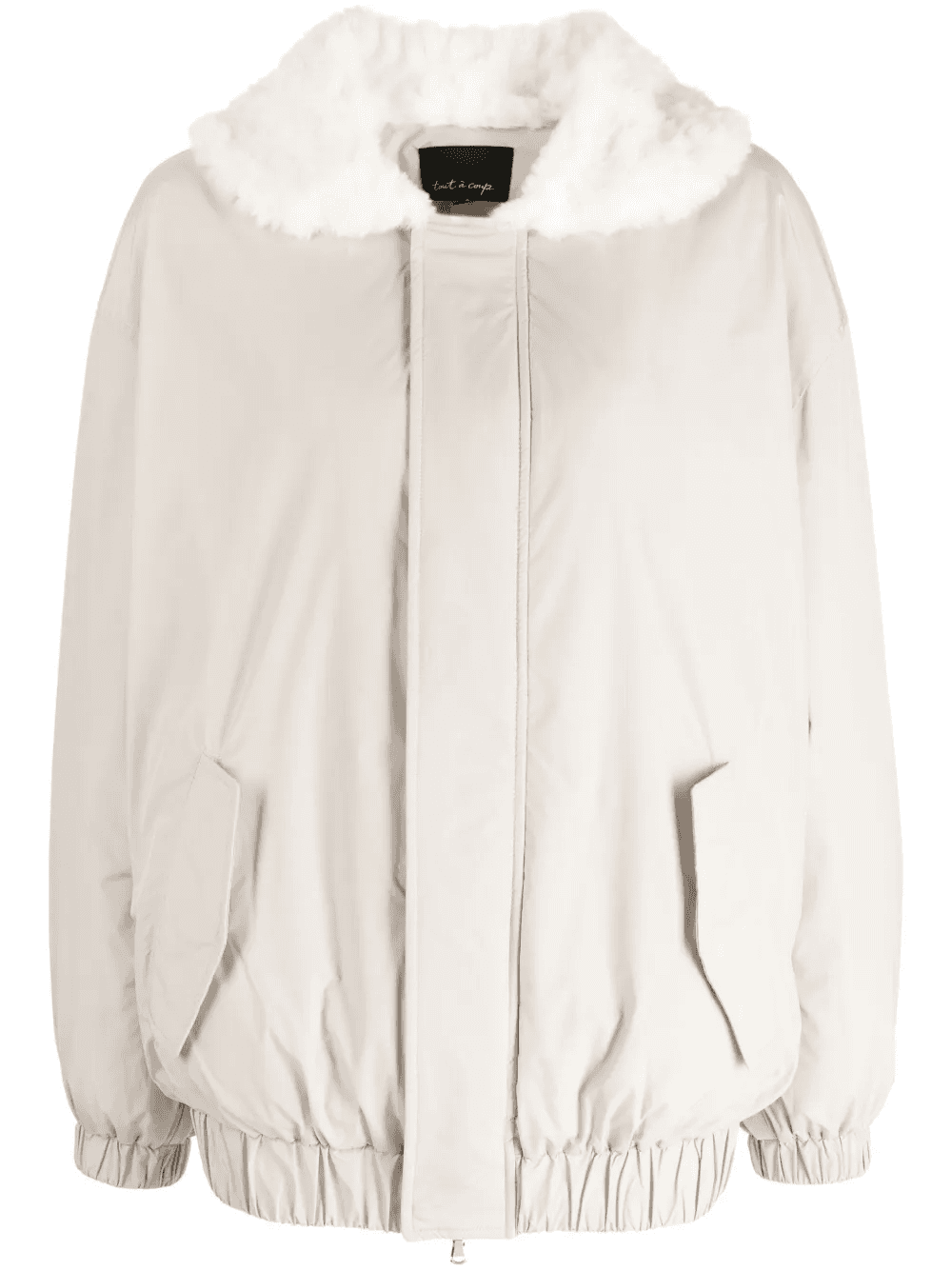 faux shearling-trim jacket - Image 1
