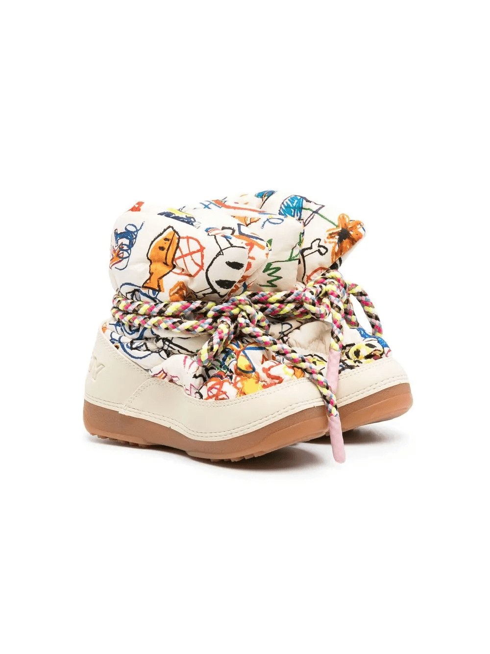 quilted printed boots - Image 1