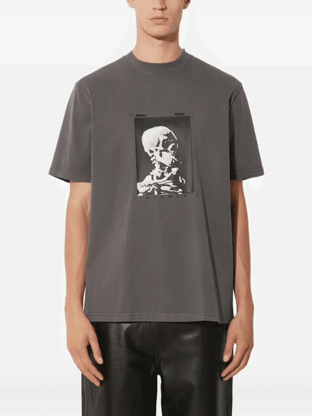 skull-print cotton T-shirt - Image 1