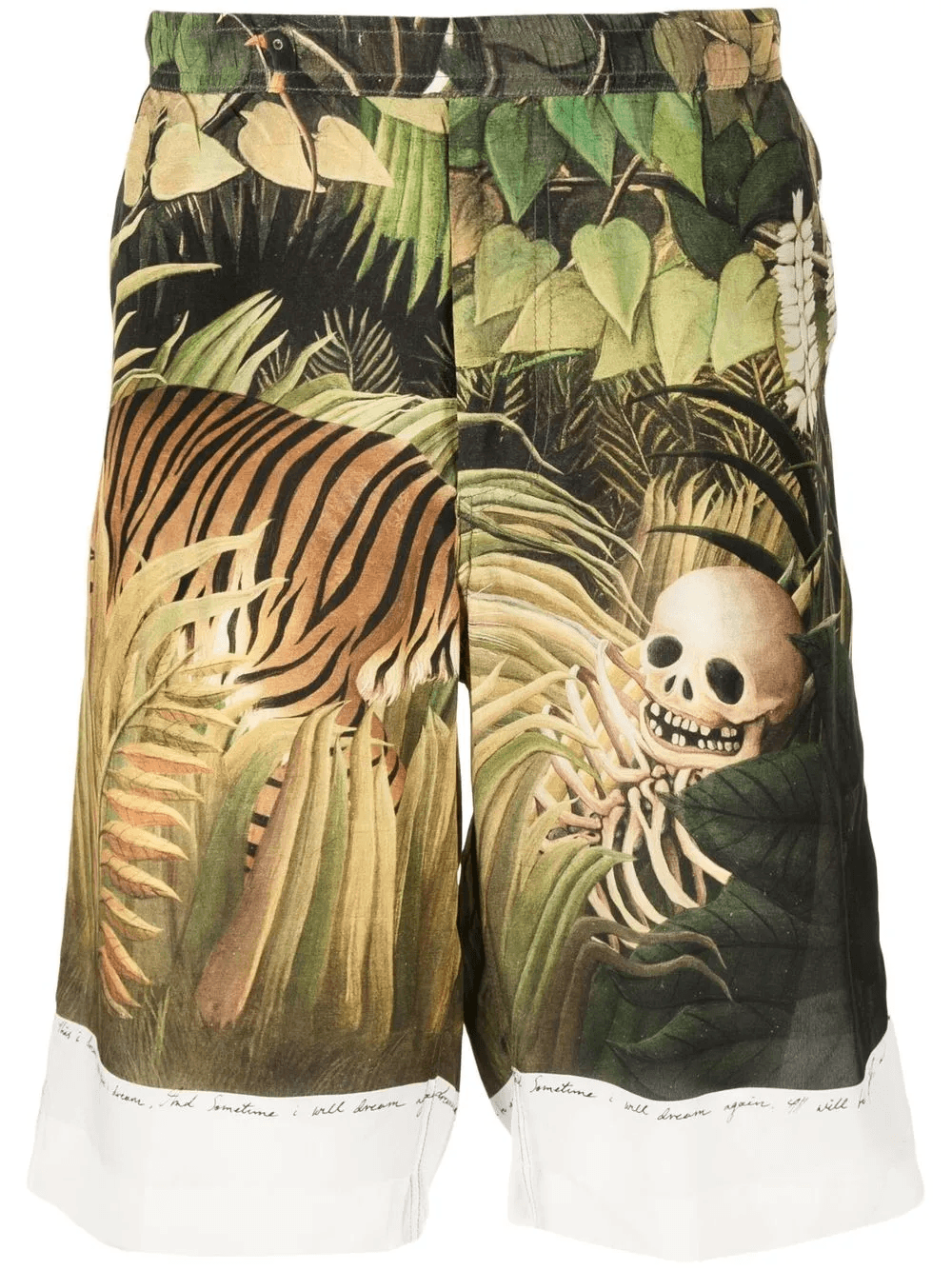 Forest graphic-print silk shorts - Image 1