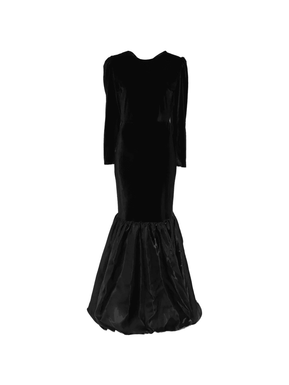 ruffled velvet dress - Image 1