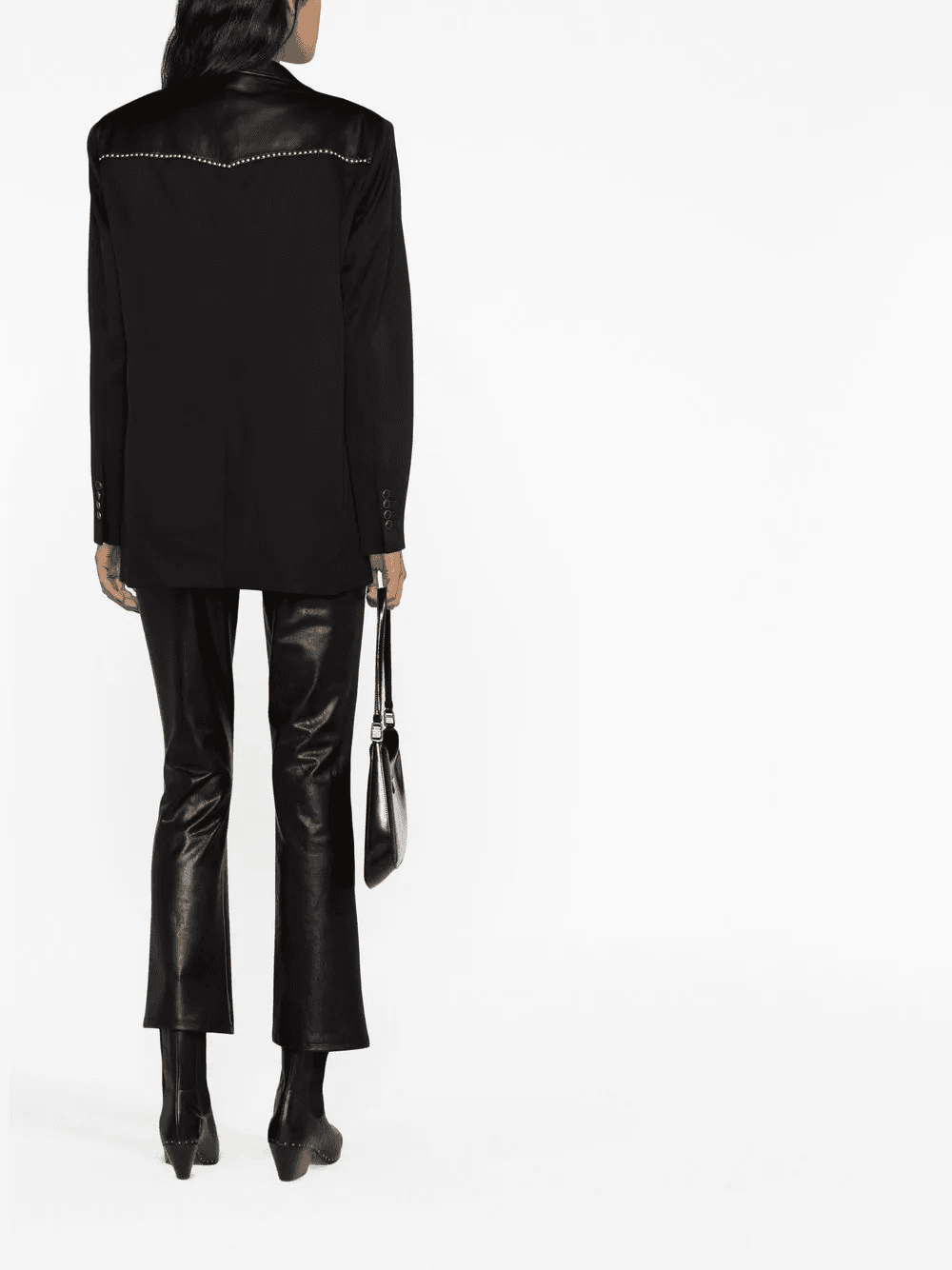 panelled single-breasted blazer — Image 3