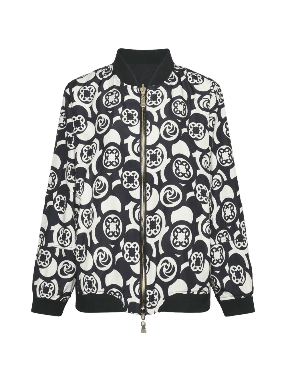 monogram-pattern reversible jacket - Image 1