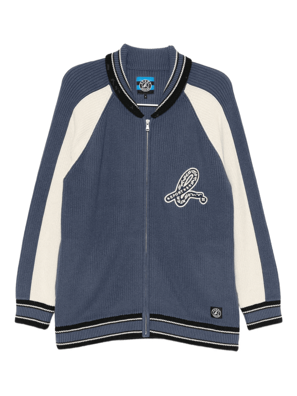 logo-embroidered cardigan - Image 1