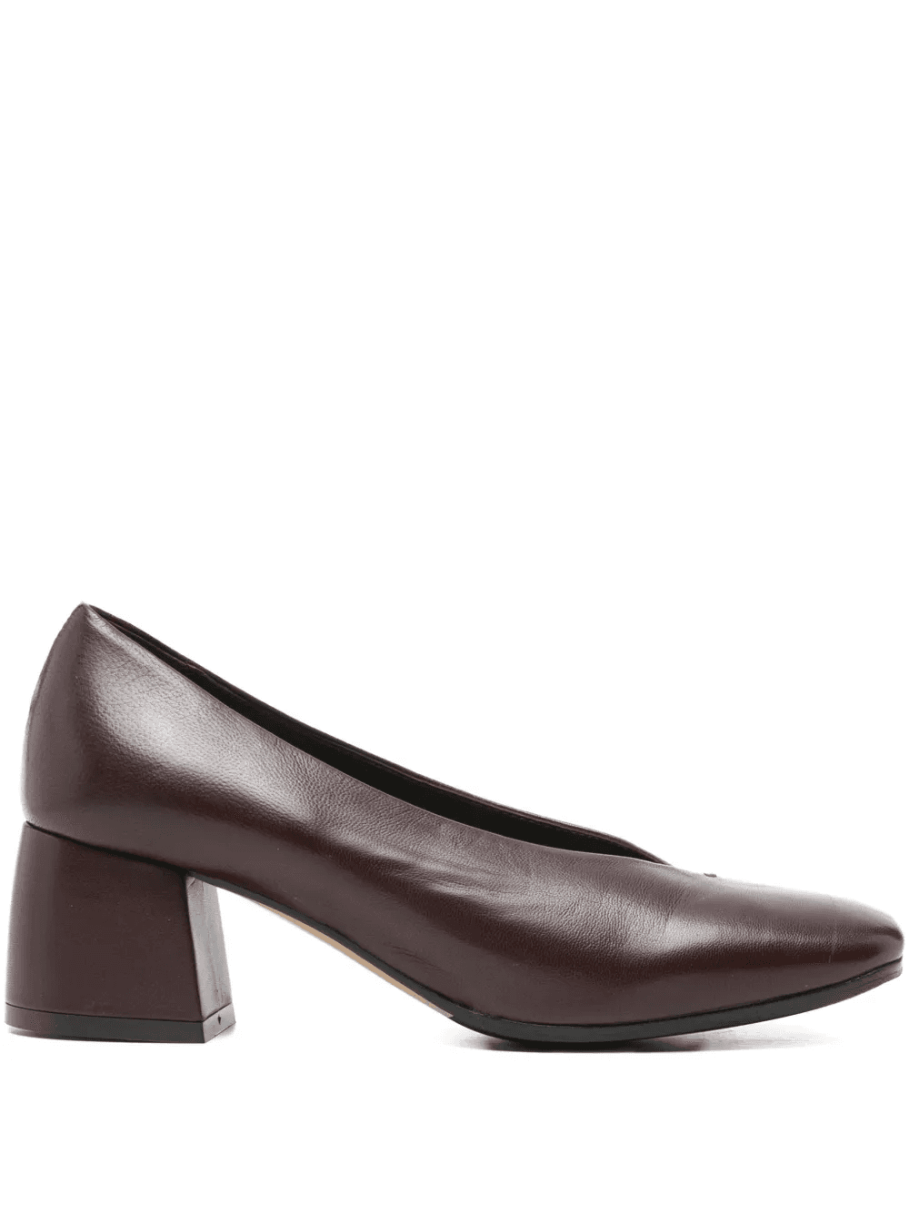 block-heel leather pumps - Image 1