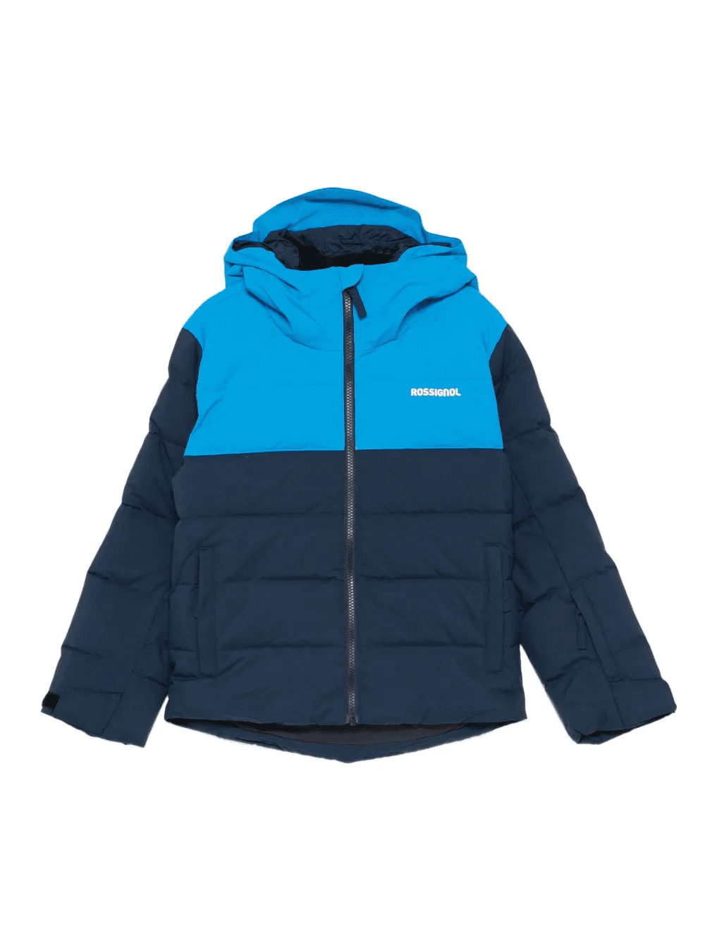 quilted colour-block jacket - Image 1