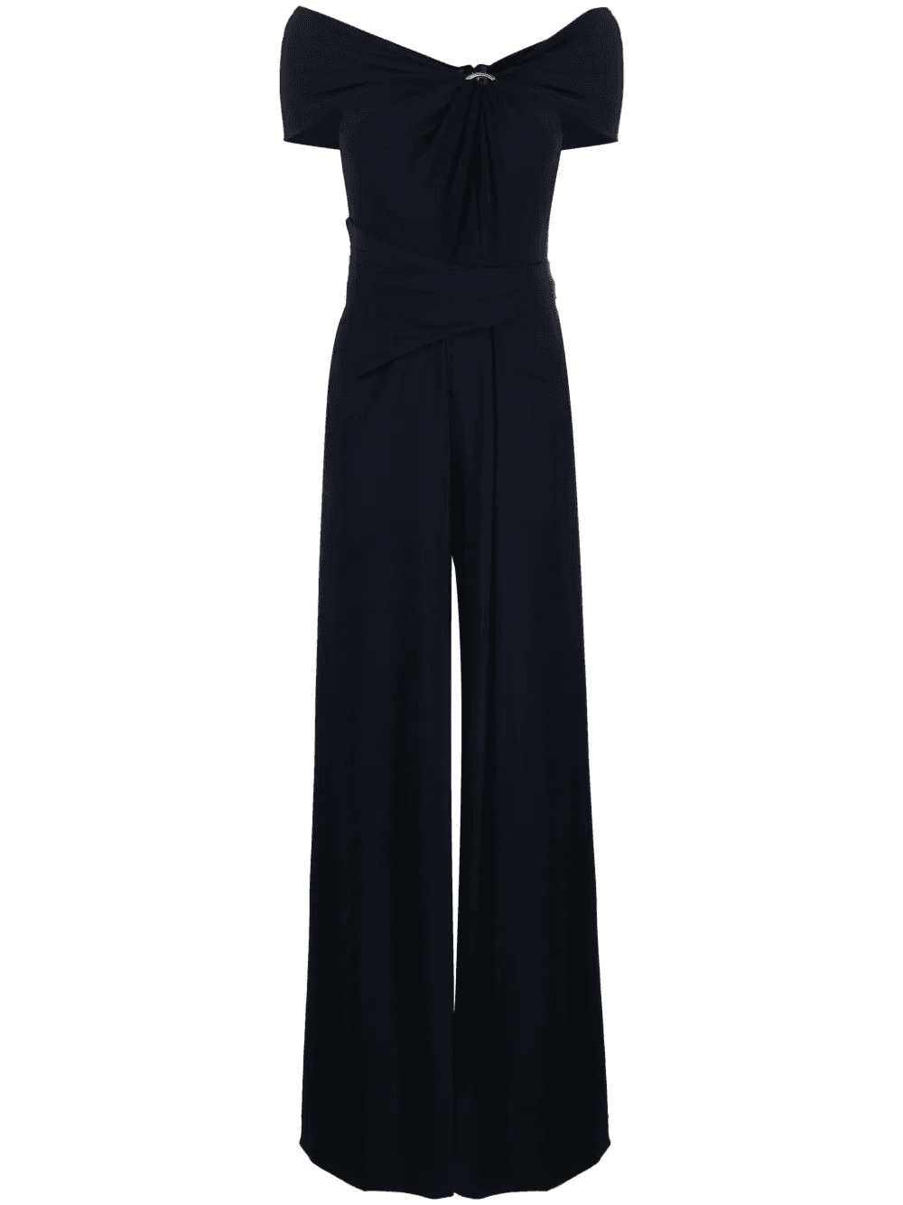 halterneck crepe jumpsuit - Image 1