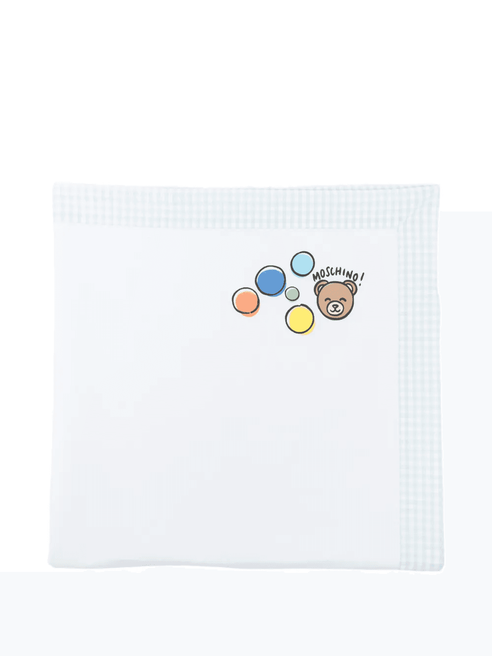 gingham-trim blanket - Image 1