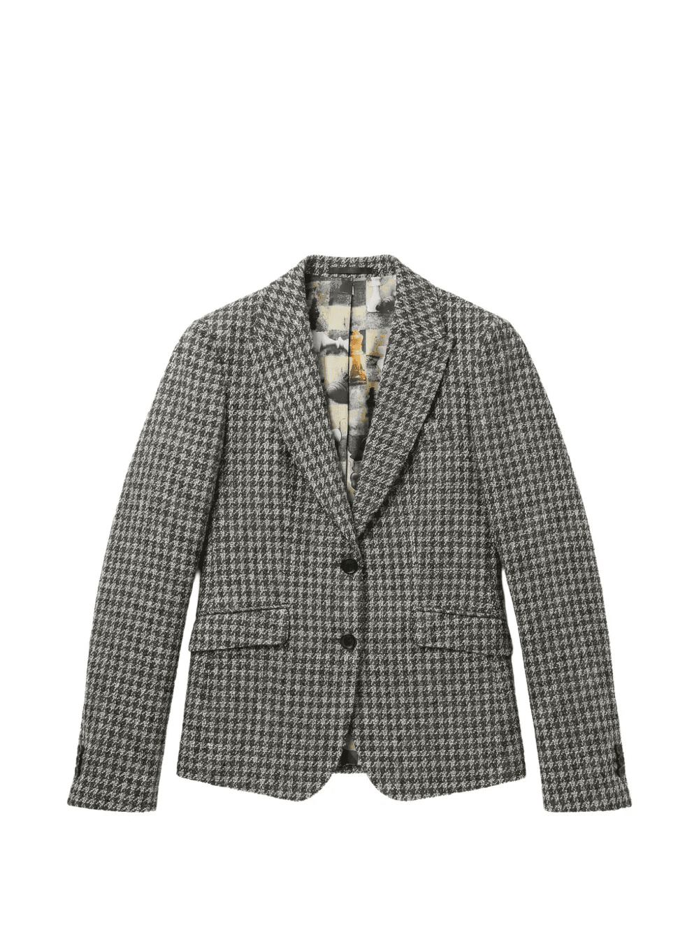 houndstooth-pattern blazer - Image 1
