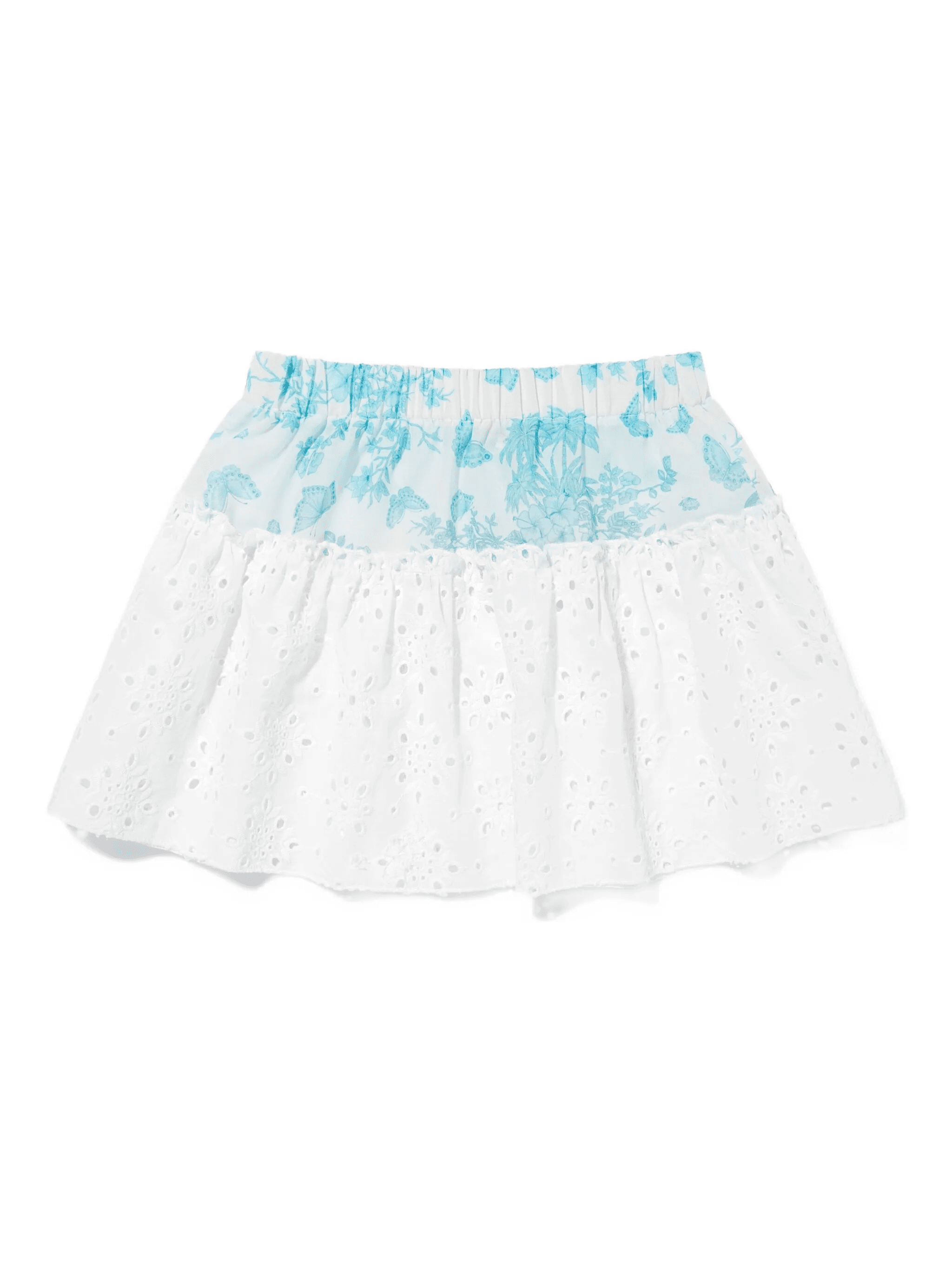 embroidered floral-print skirt - Image 1