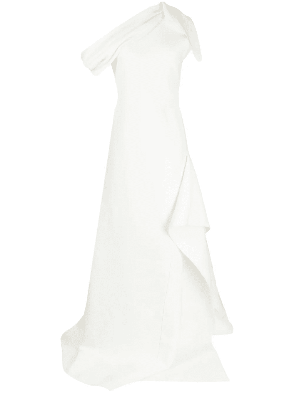 asymmetric off-shoulder gown - Image 1