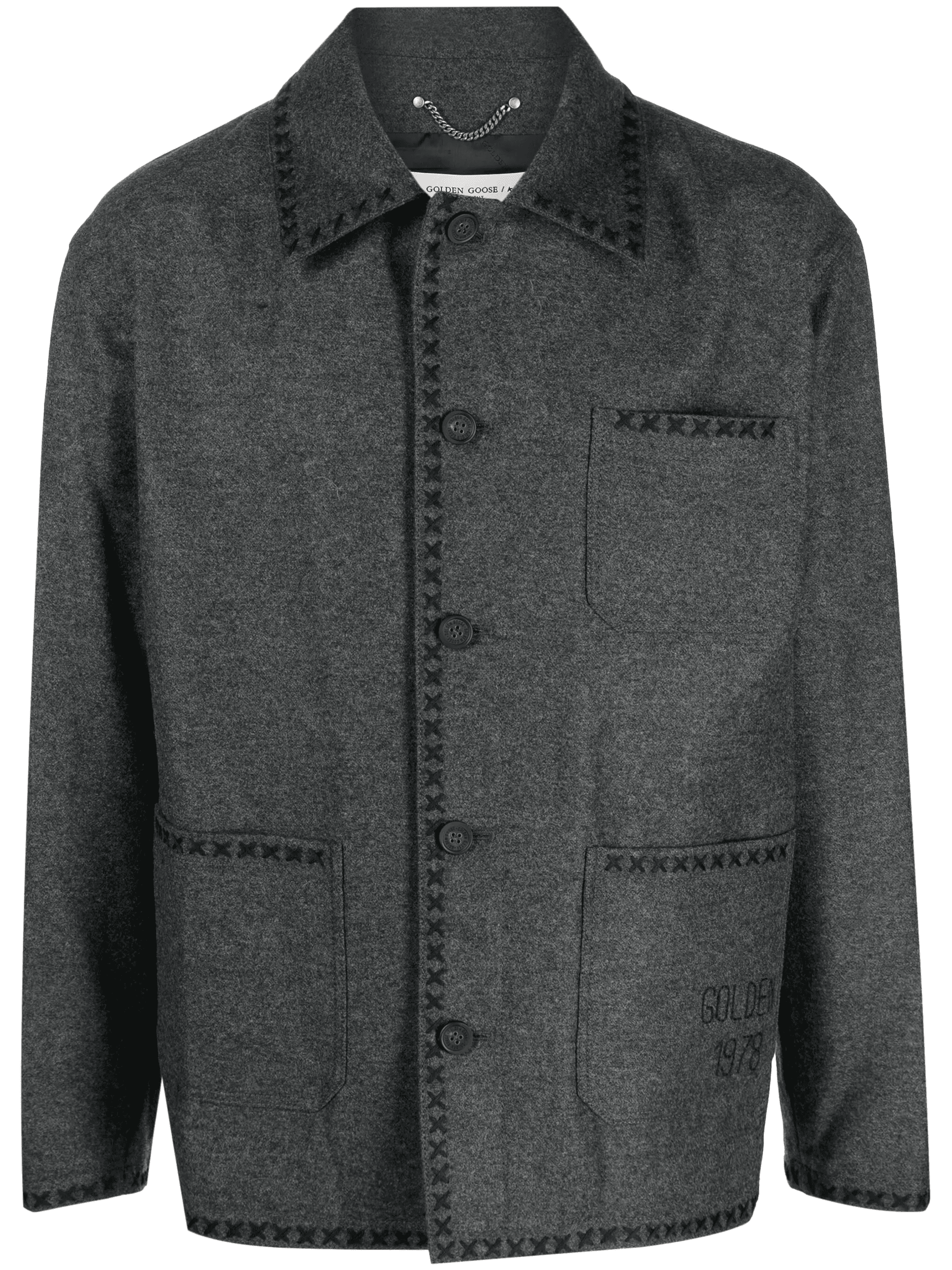 embroidered wool jacket - Image 1