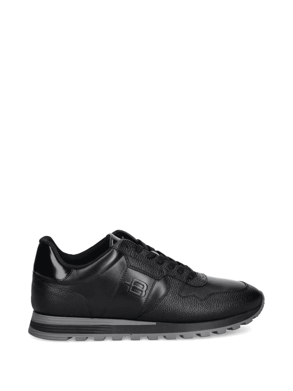 embossed-logo panelled sneakers - Image 1