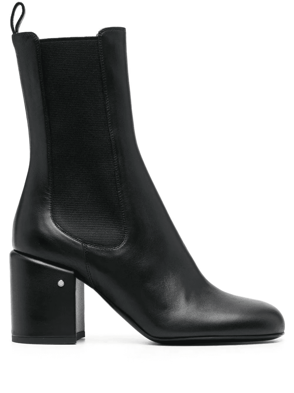 block-heel calf-leather boots - Image 1