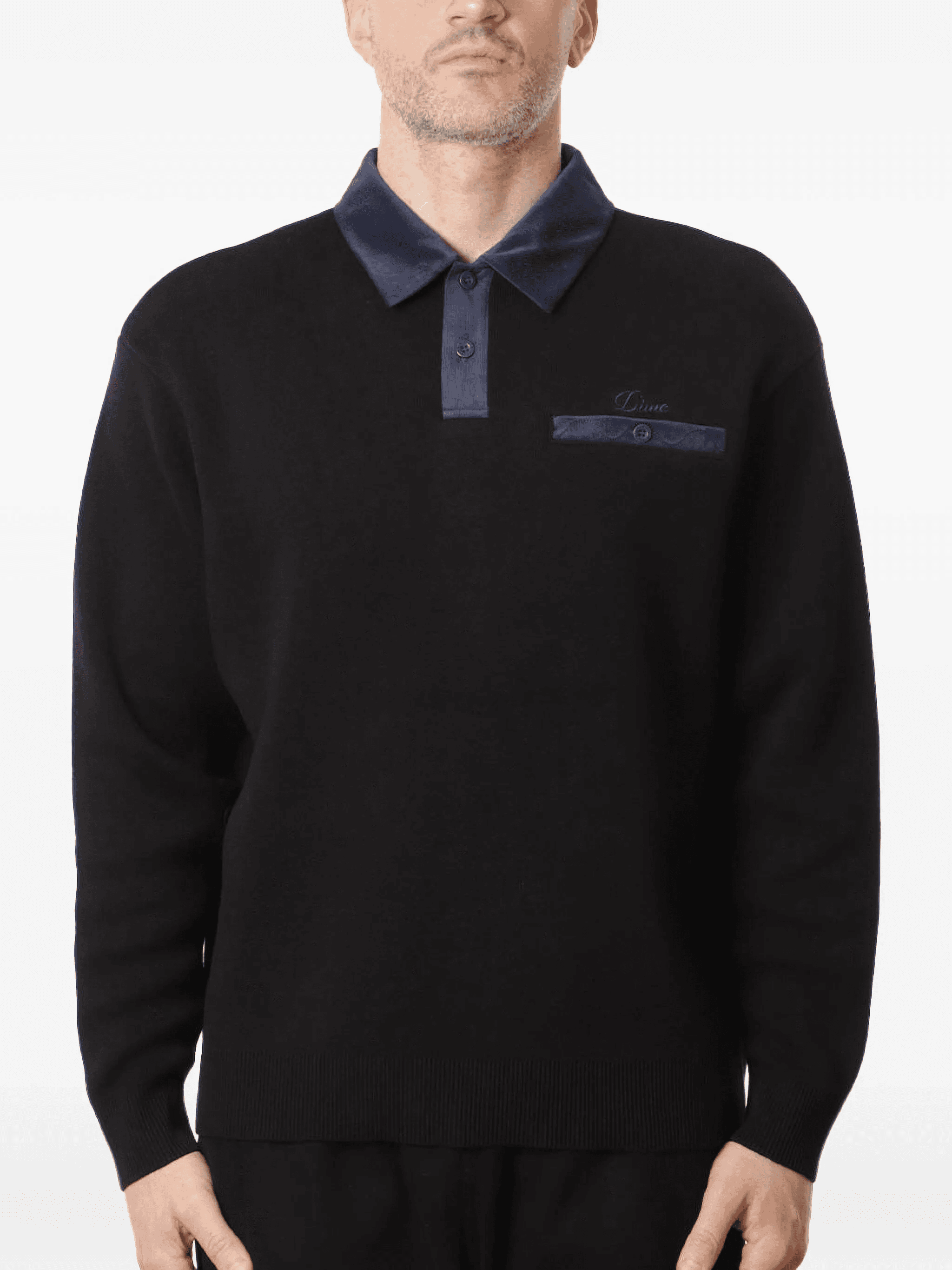 long-sleeve polo shirt - Image 1
