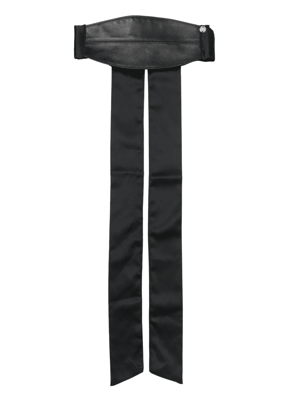 logo-plaque leather blindfold - Image 1