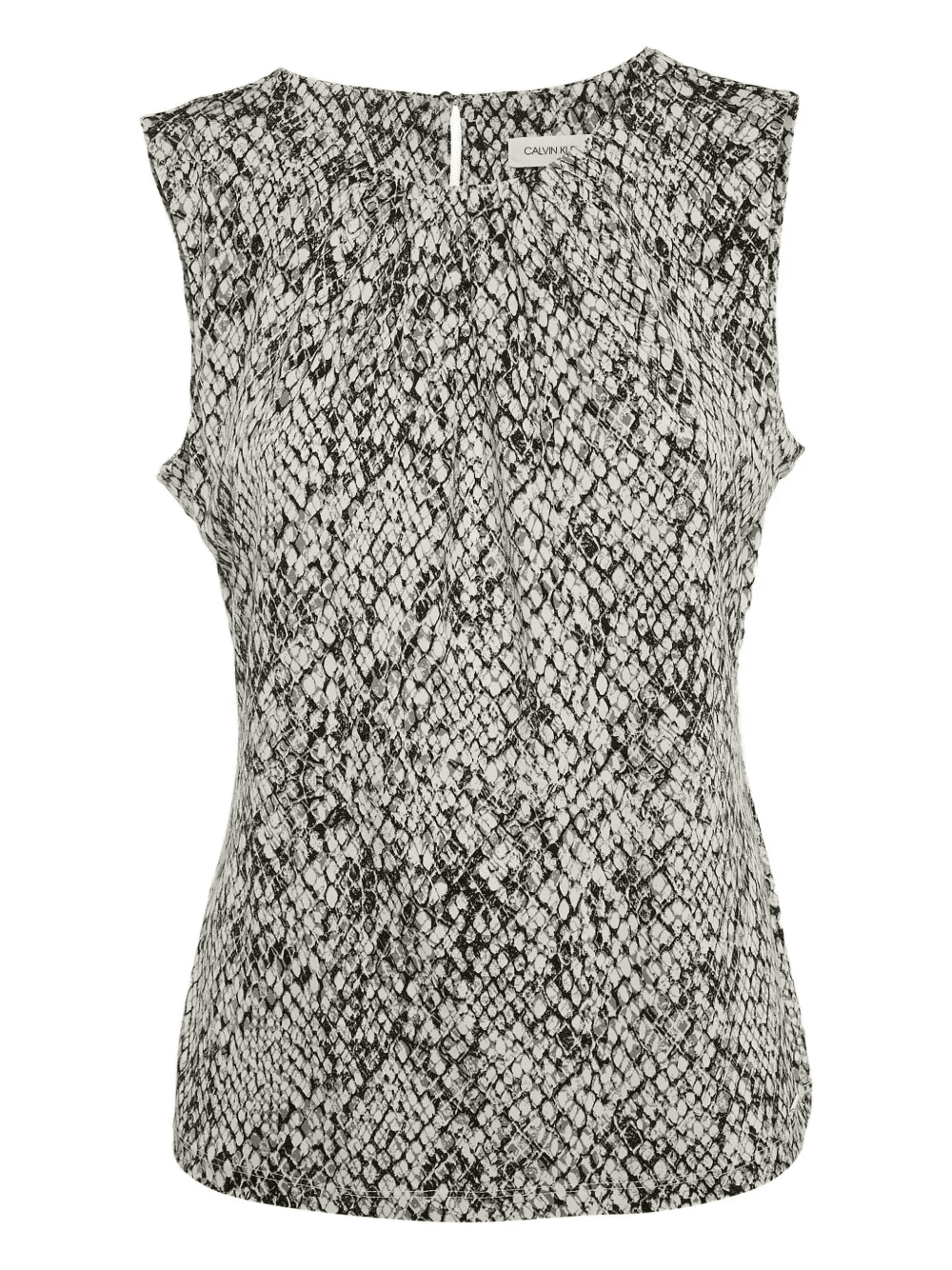 snakeskin-print sleeveless top - Image 1