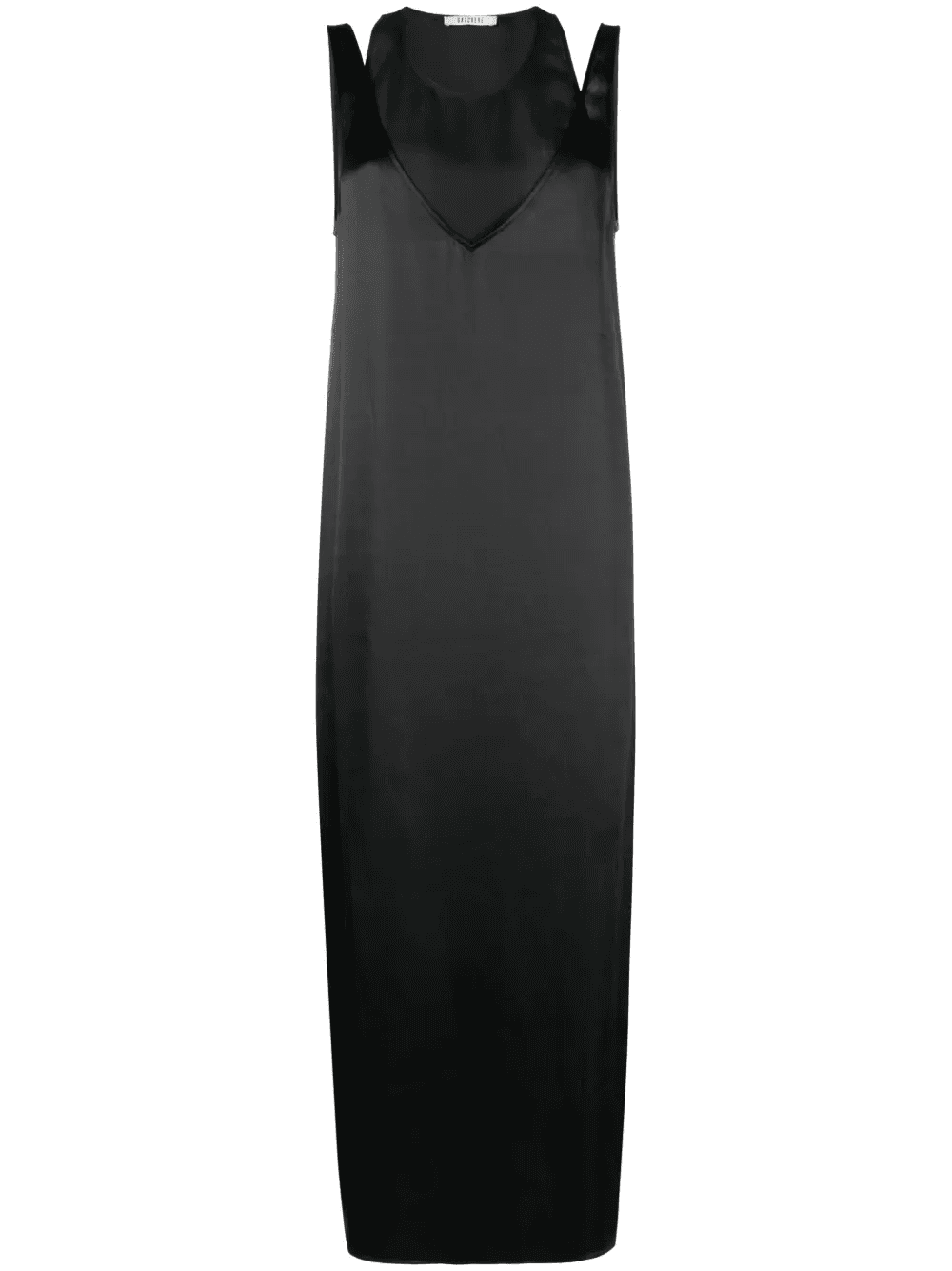 layered silk midi dress - Image 1