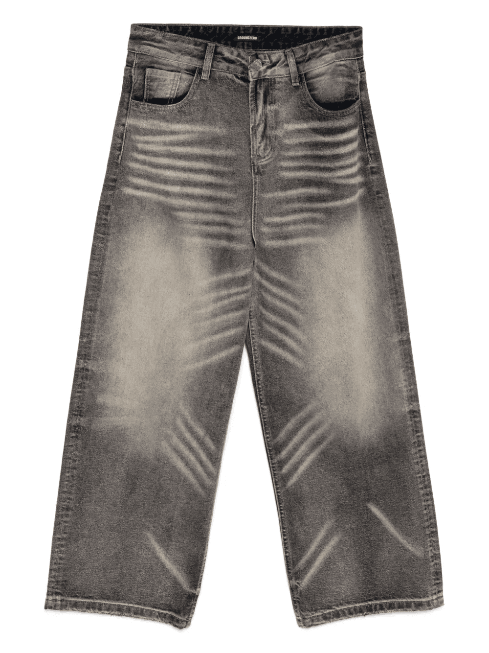 whiskering-effect jeans - Image 1