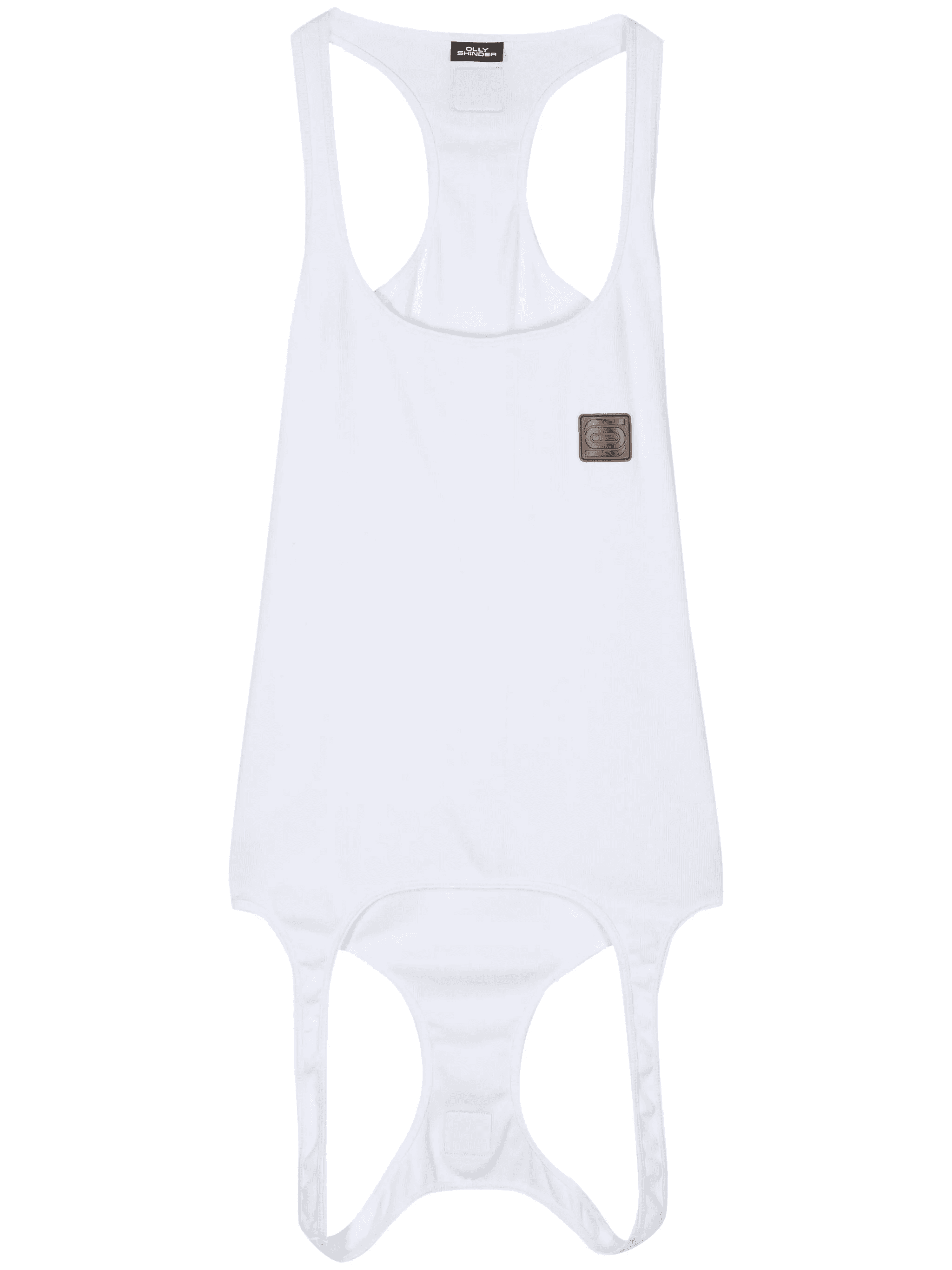 logo-patch double-end cotton tank top - Image 1