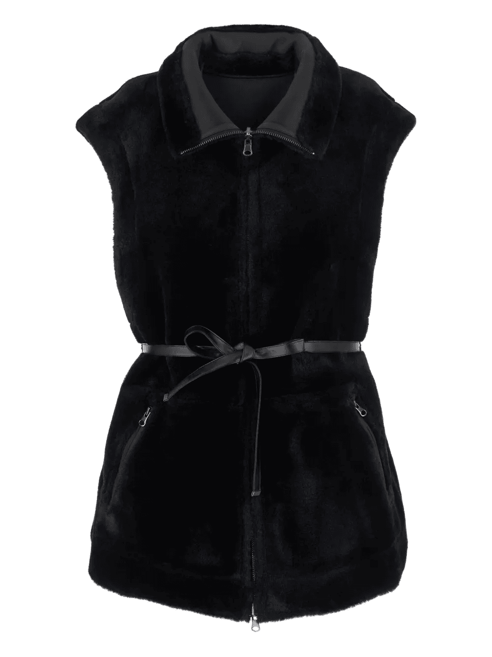 belted gilet - Image 1