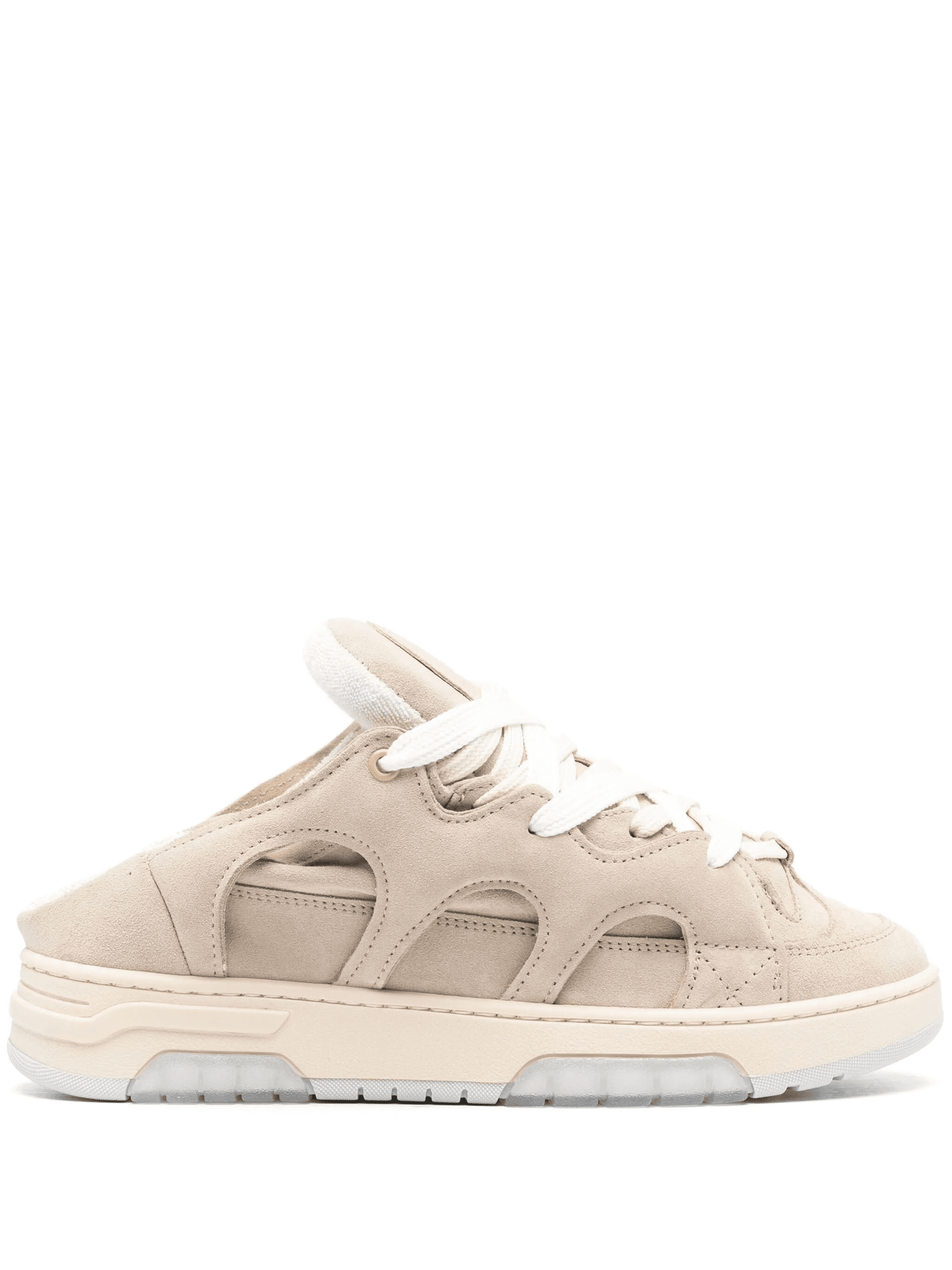 panelled suede slippers - Image 1