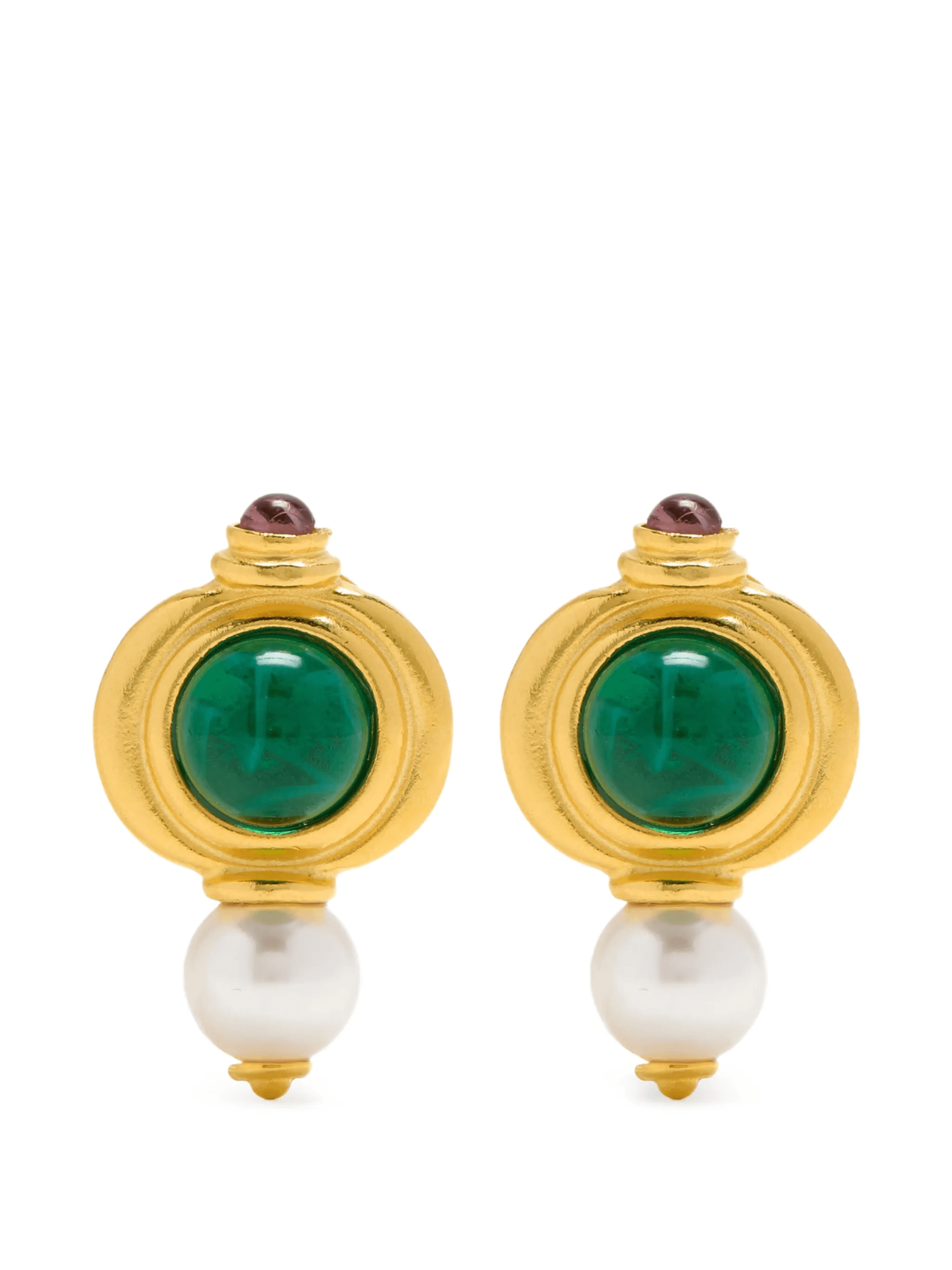 pearl drop earrings - Image 1