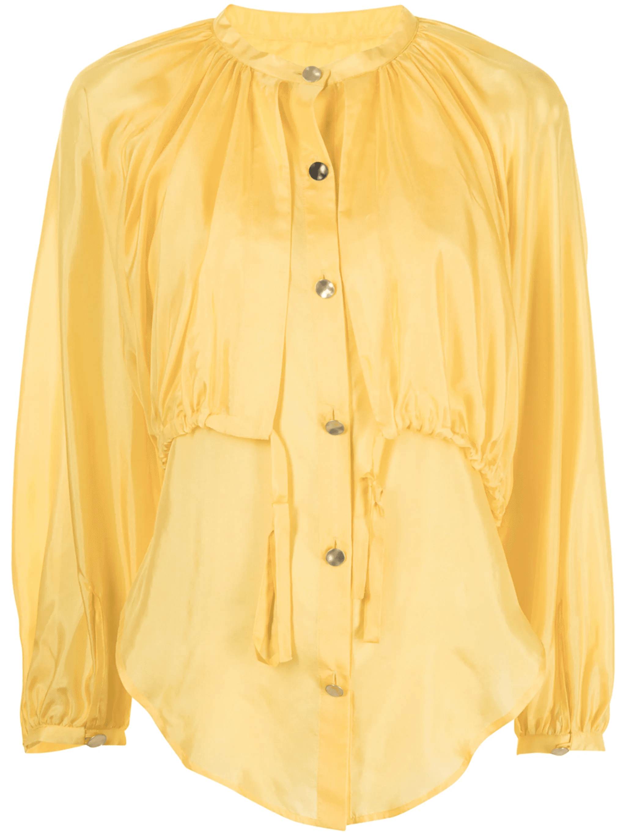 tie-fastening long-sleeve blouse - Image 1