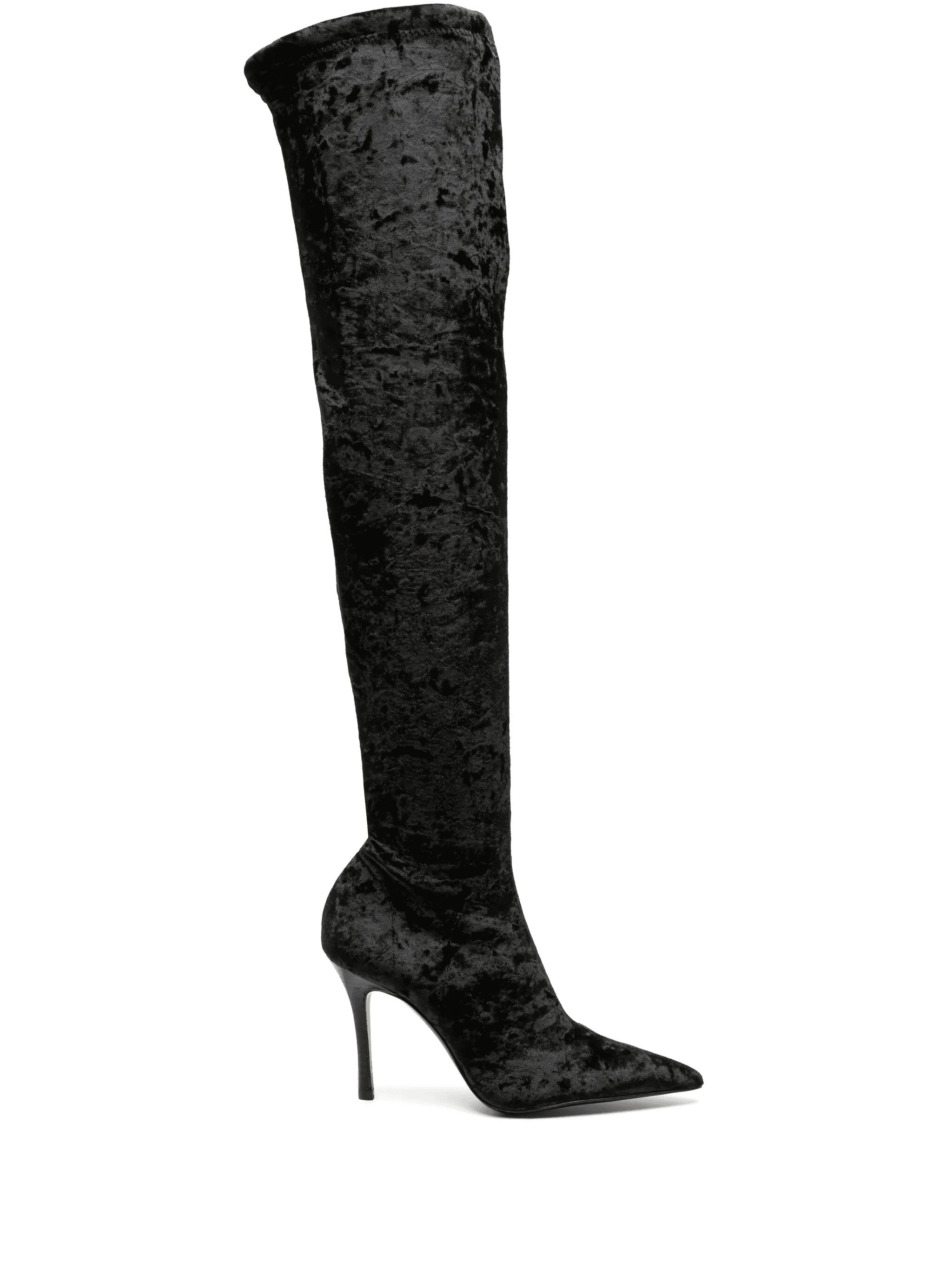 over-the-knee velvet boots - Image 1