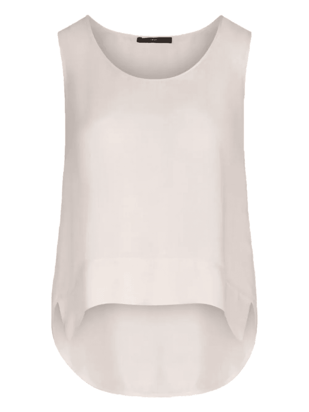 curved hem top - Image 1