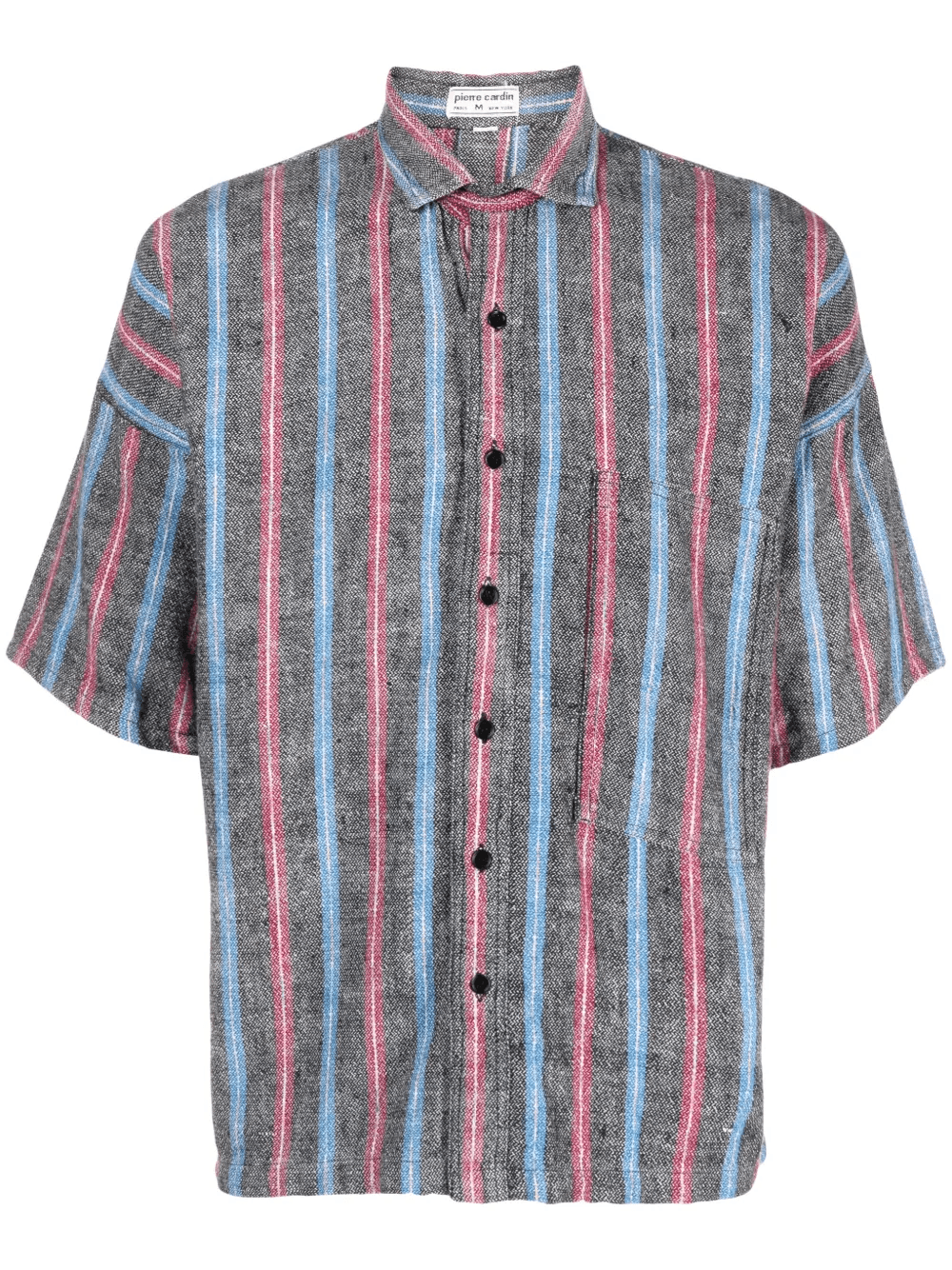 1980 striped cotton polo shirt - Image 1