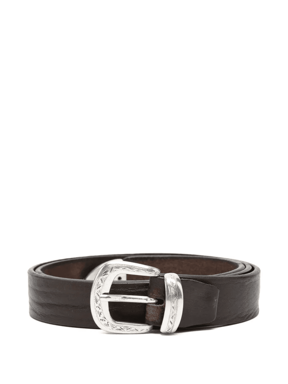textured leather belt - Image 1